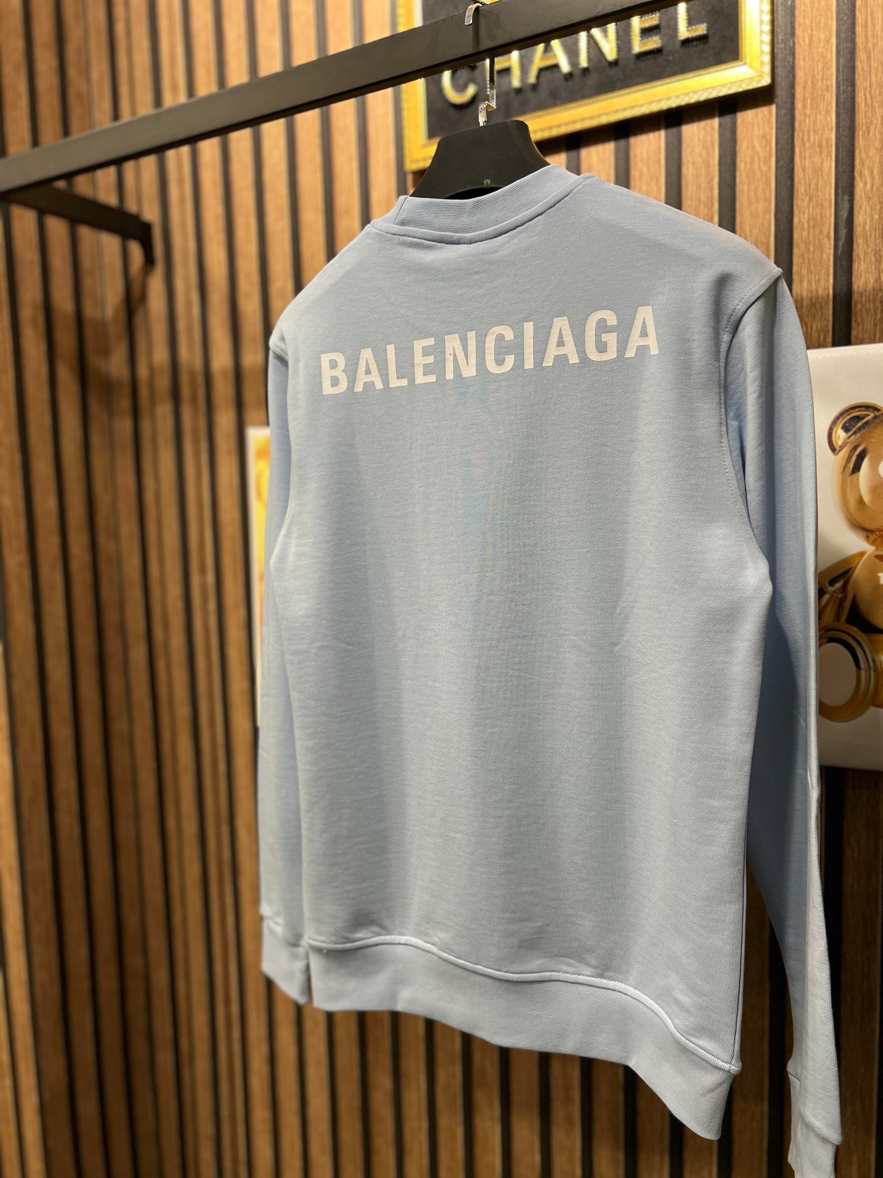 Balenciaga φούτερ baby blue p-1027