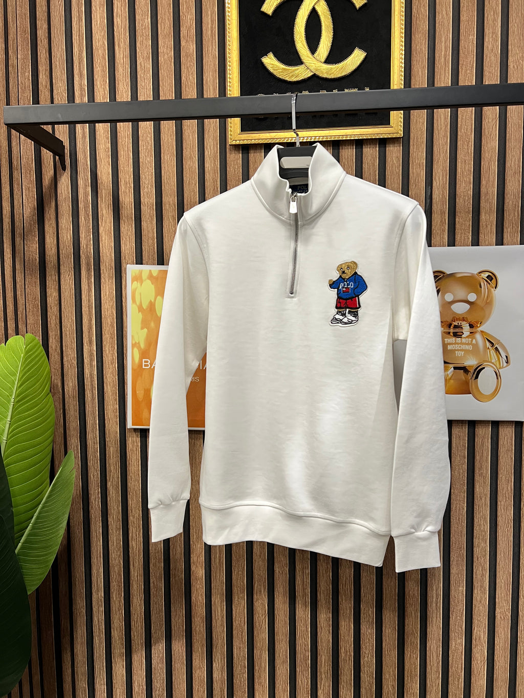Polo Ralph Lauren μπλούζα με φερμουάρ στο γιακά p-90