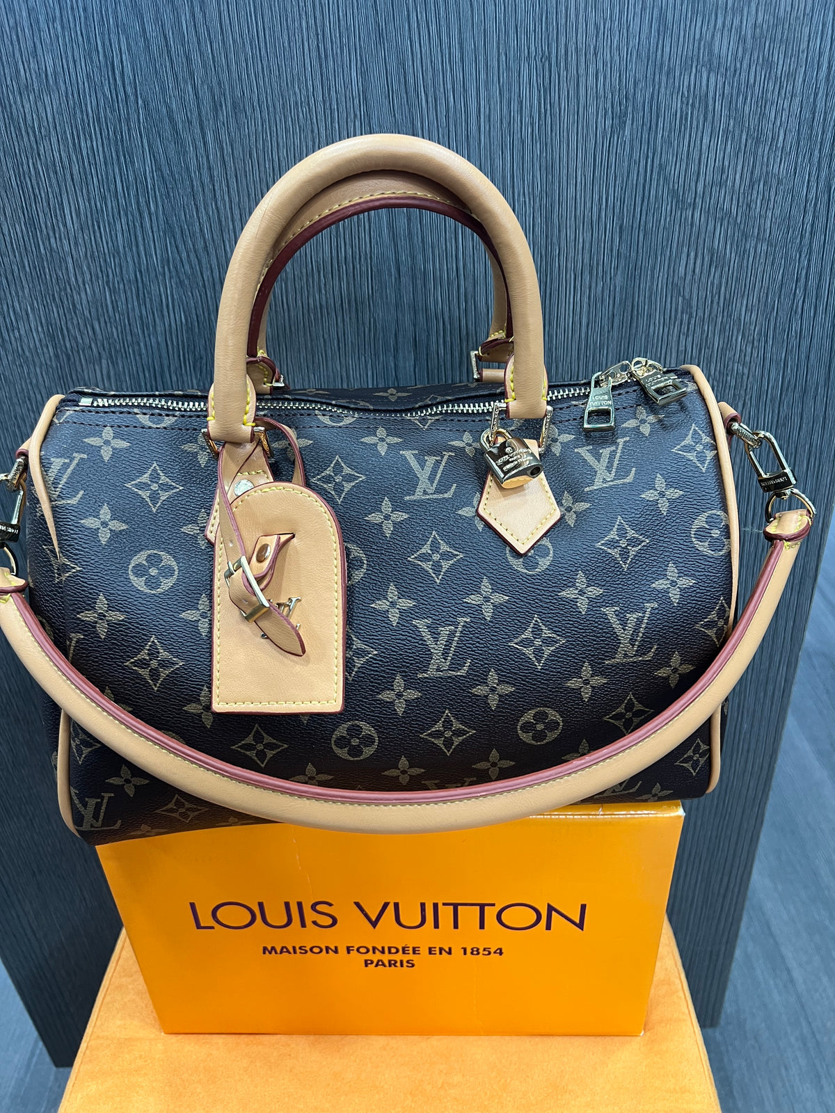 Τσάντα Louis Vuitton  Speedy Bandoulière monogram L-10