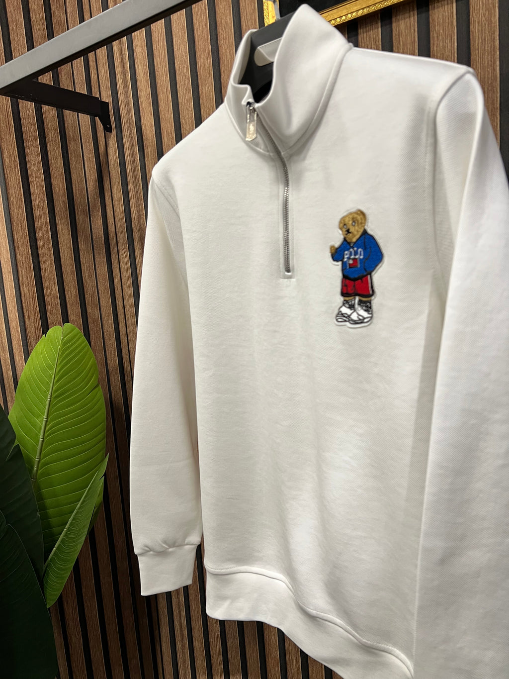 Polo Ralph Lauren μπλούζα με φερμουάρ στο γιακά p-90