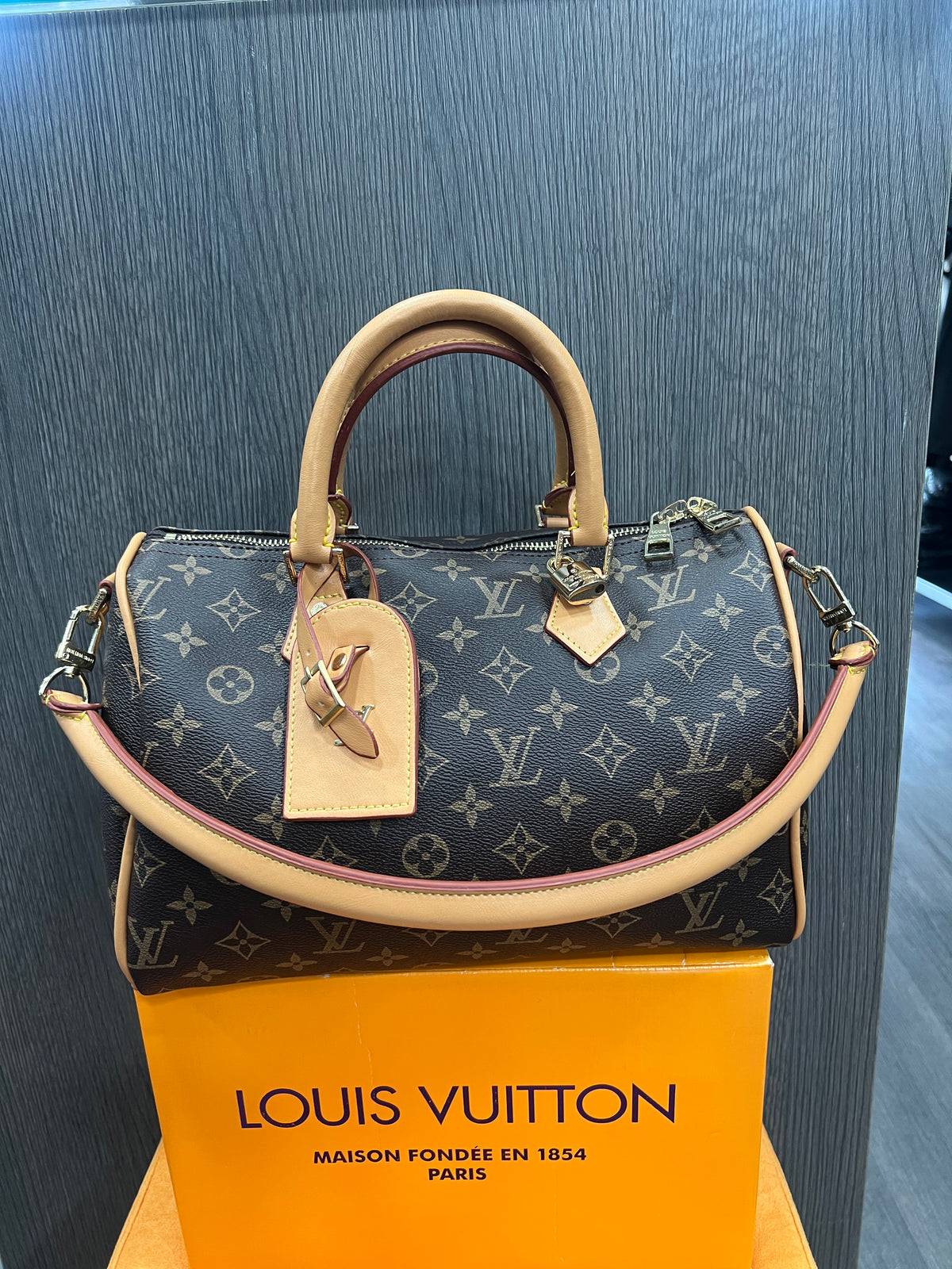 Τσάντα Louis Vuitton  Speedy Bandoulière monogram L-10