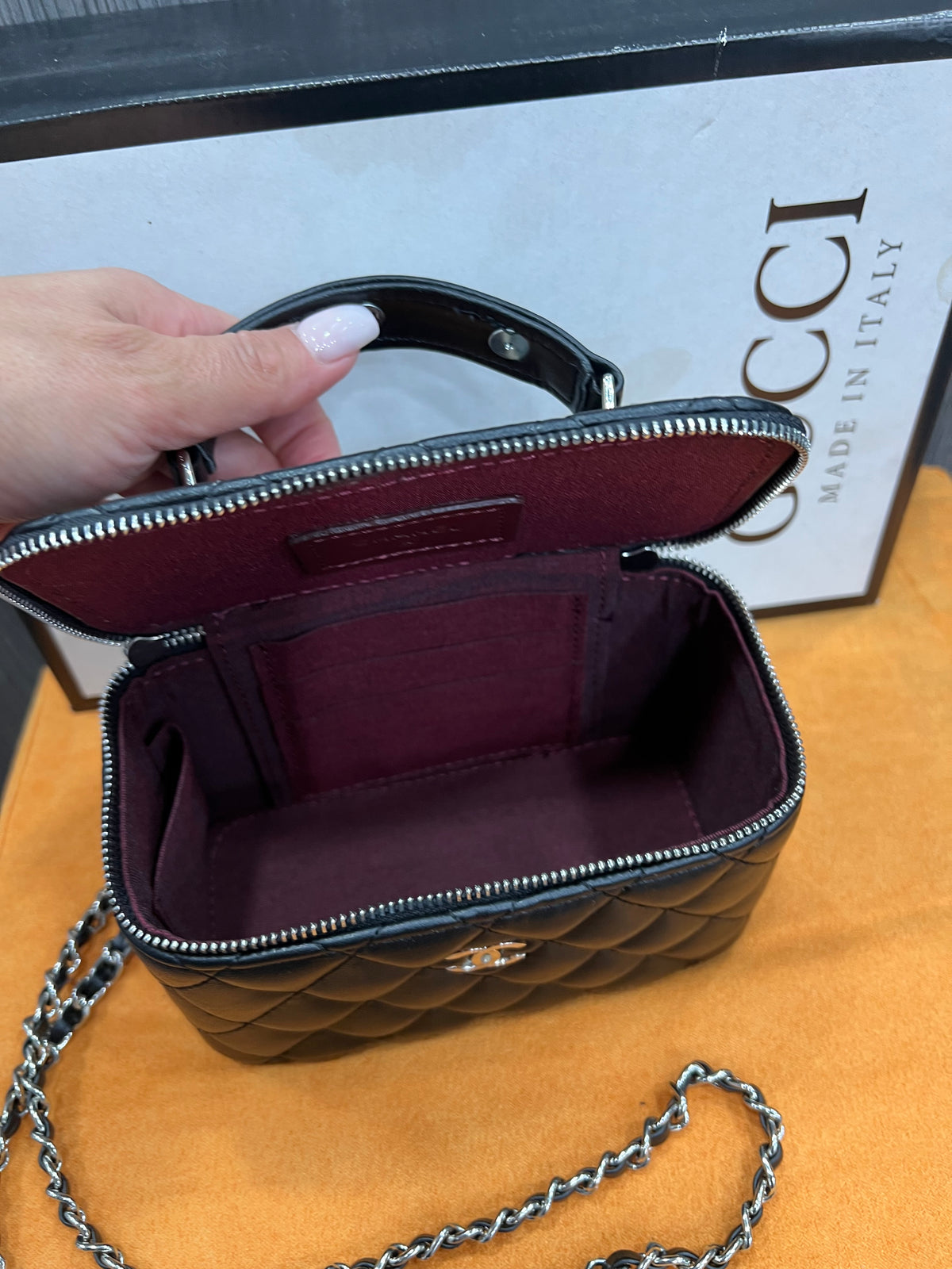 Τσάντα Gucci Classic Top Handle Vanity Case g-3049