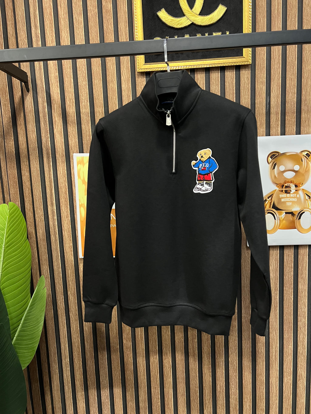 Polo Ralph Lauren μπλούζα με φερμουάρ στο γιακά p-18