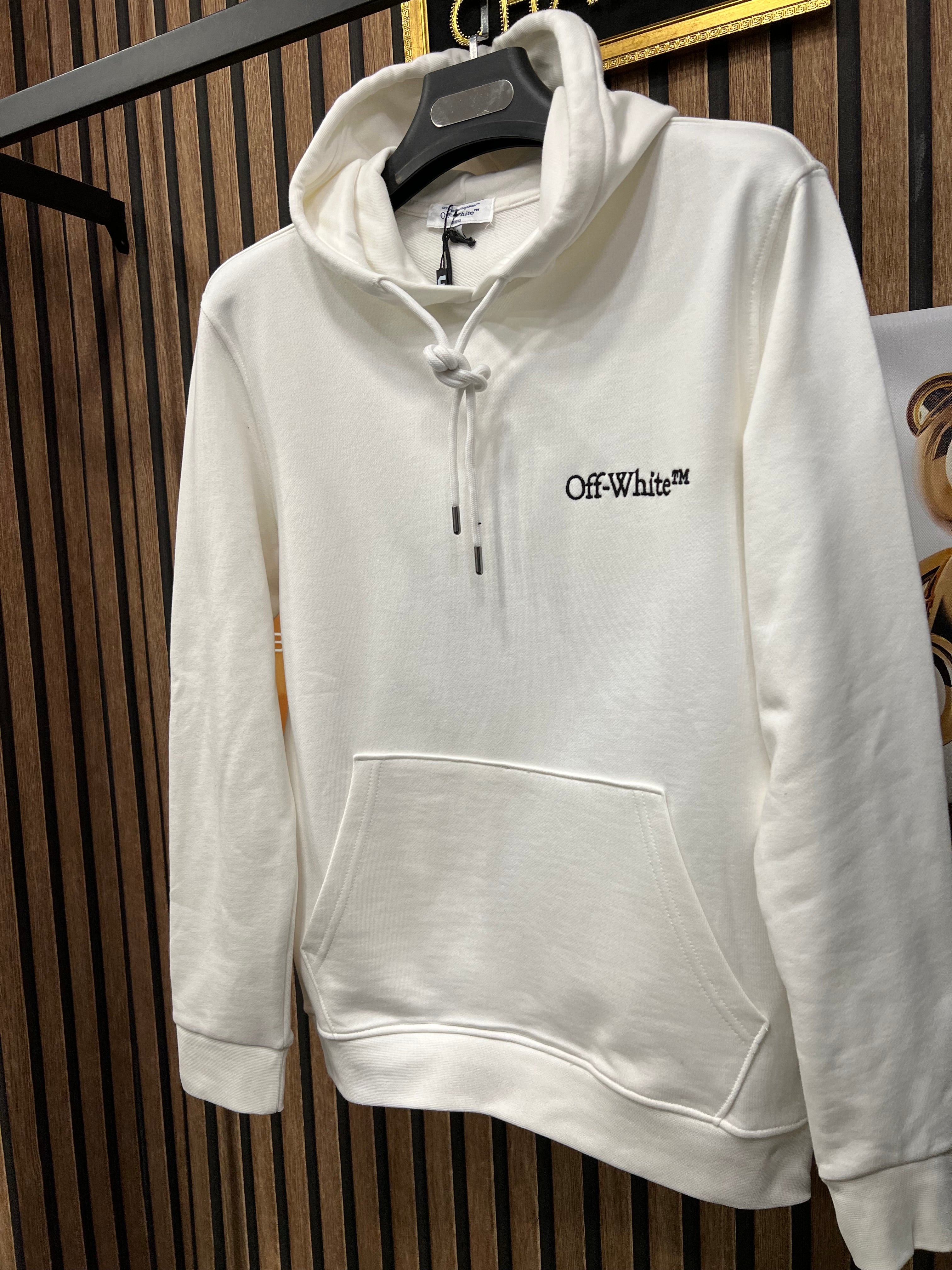 Off White φούτερ με κουκούλα o-1028