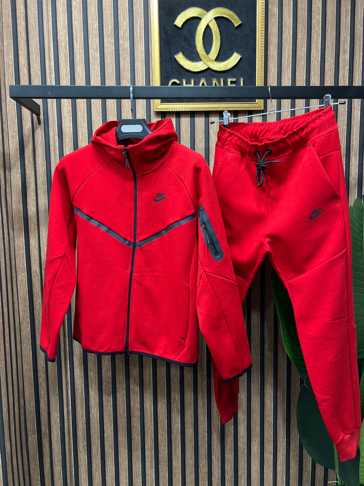 Nike tech fleece red  n-3007