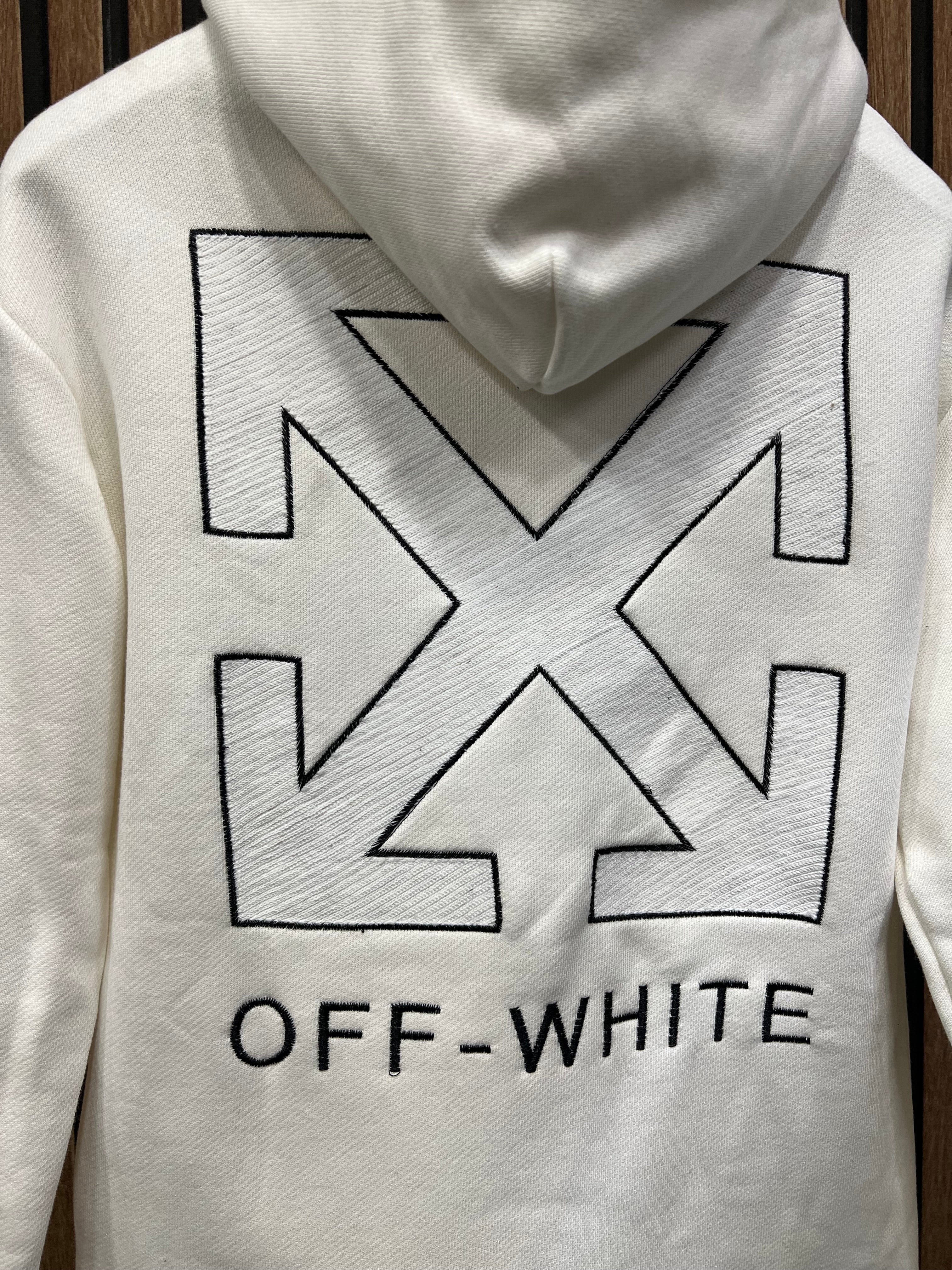 Off White φούτερ με κουκούλα o-1035