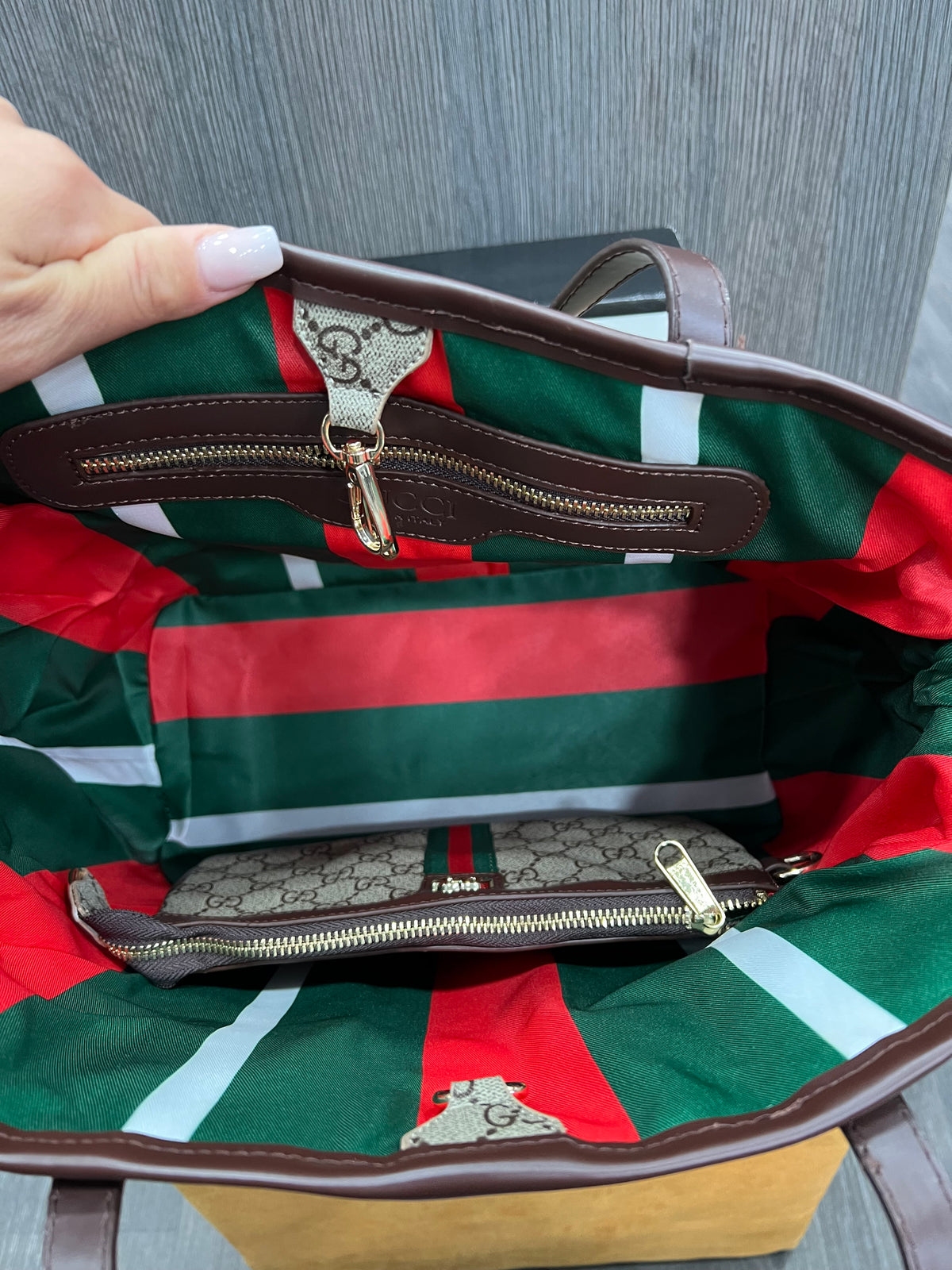 Τσάντα Gucci  Ophidia large tote bag GG Supreme g-0660
