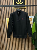 Polo Ralph Lauren πικέ μπλούζα με φερμουάρ στο γιακά p-1013