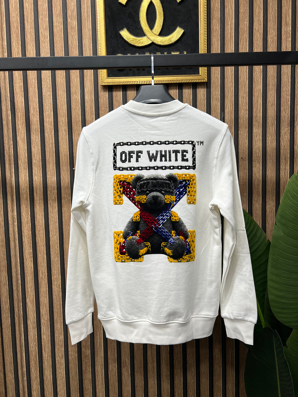 Off White bear φούτερ I-1163
