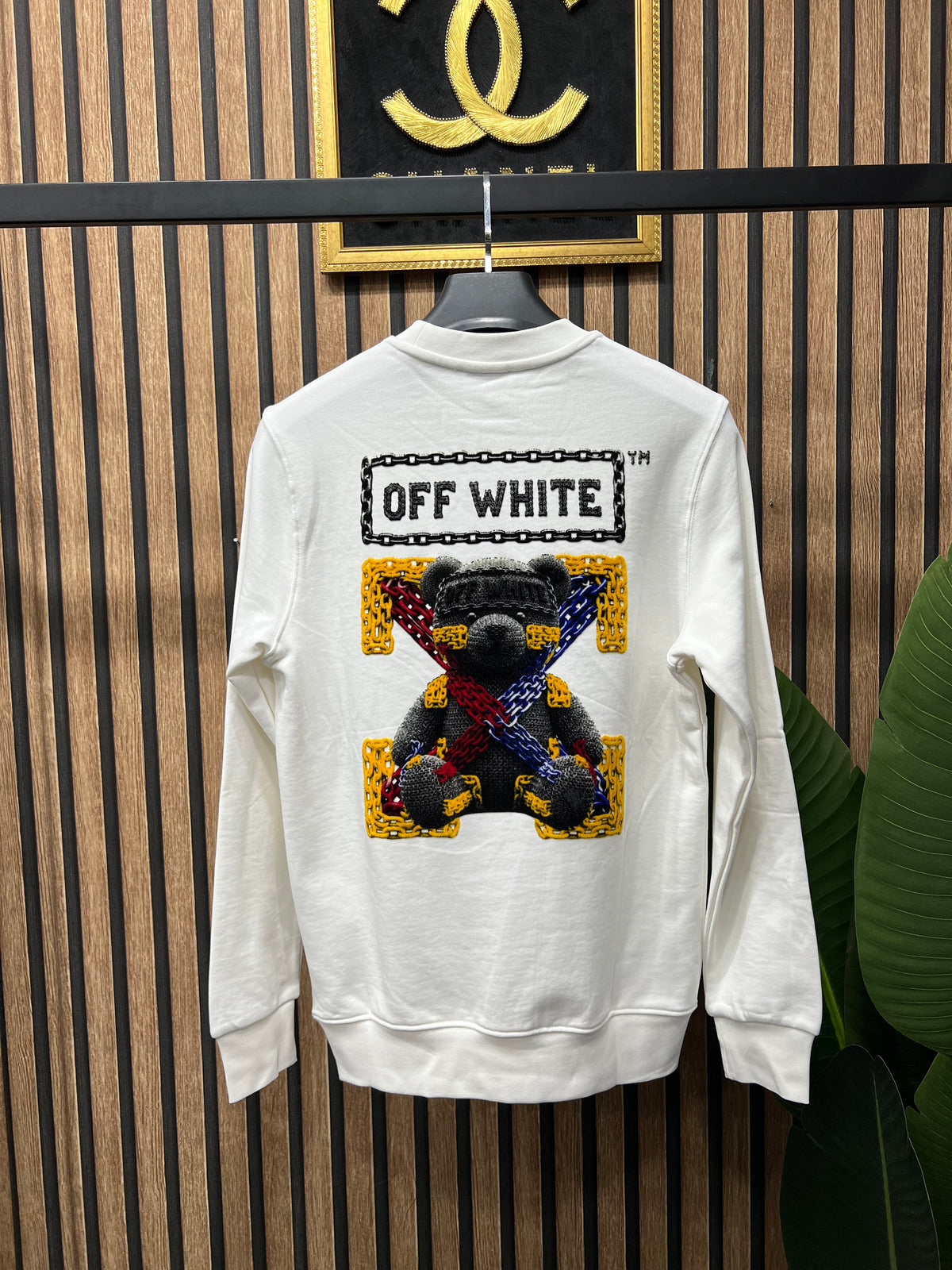 Off White bear φούτερ I-1163