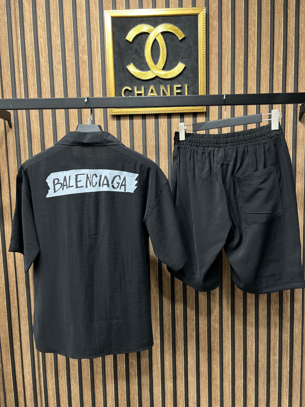Balenciaga σετ πουκάμισο με βερμούδα b-2784