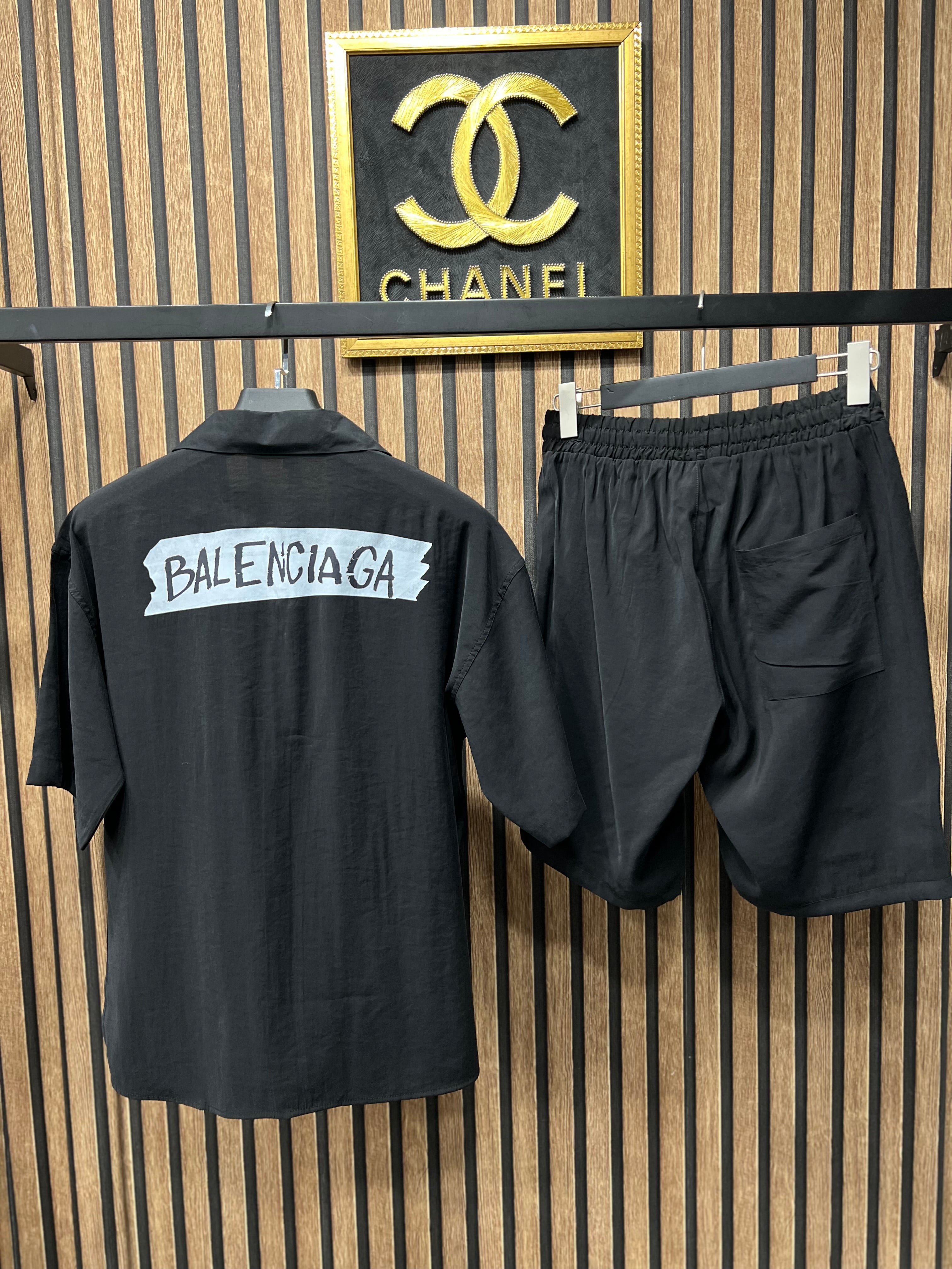 Balenciaga σετ πουκάμισο με βερμούδα b-2784