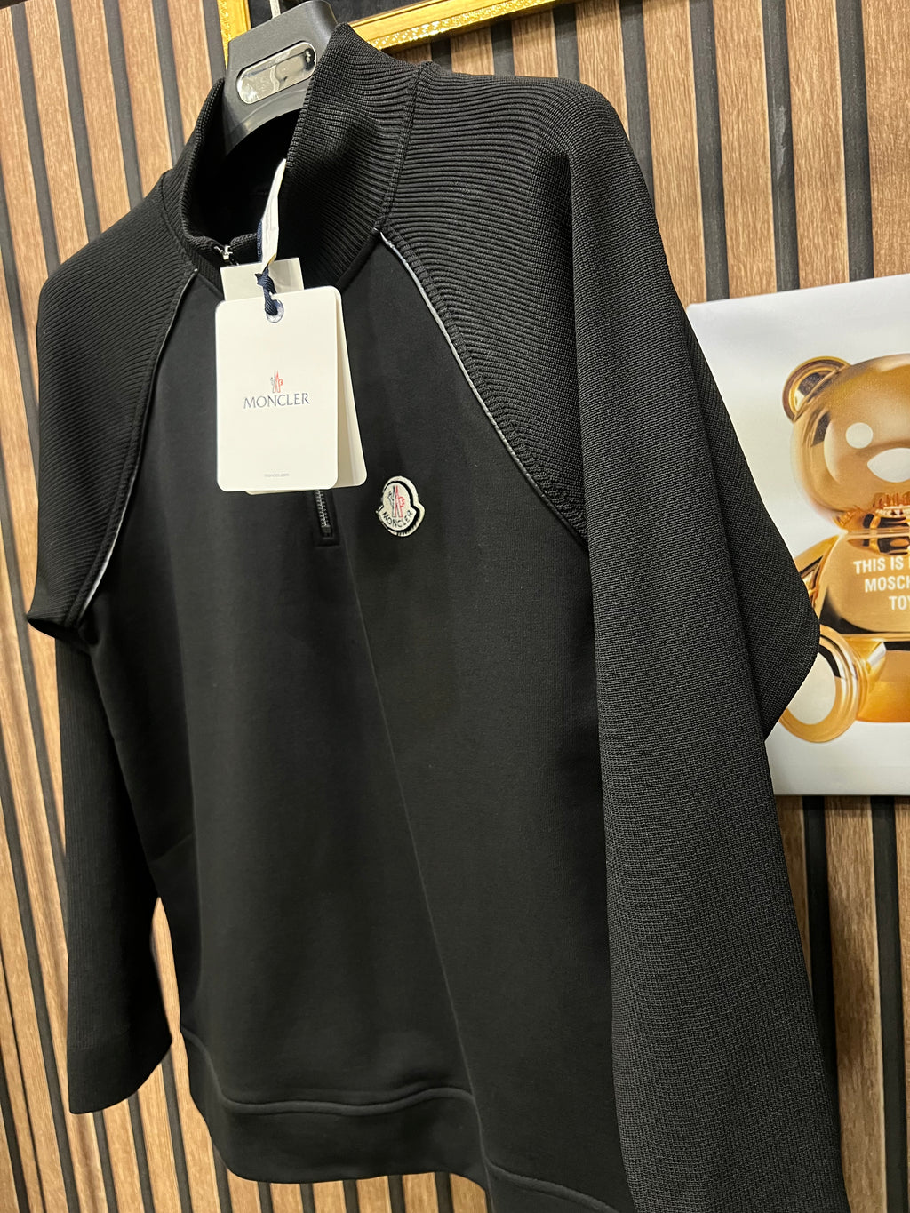 Moncler φούτερ πλεκτό στο   μανίκι m-697