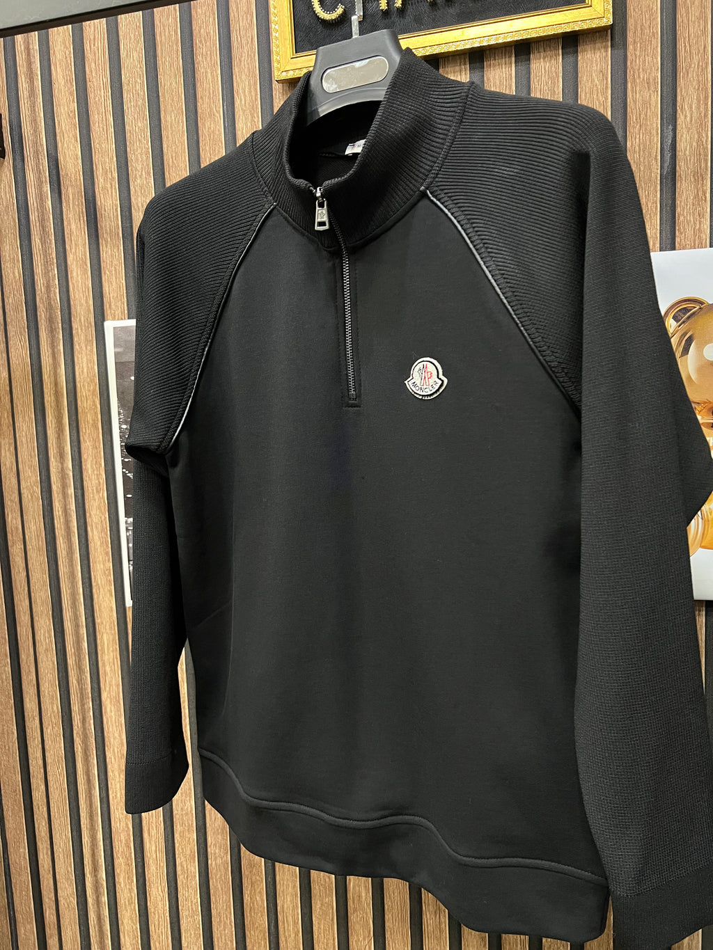 Moncler φούτερ πλεκτό στο   μανίκι m-697