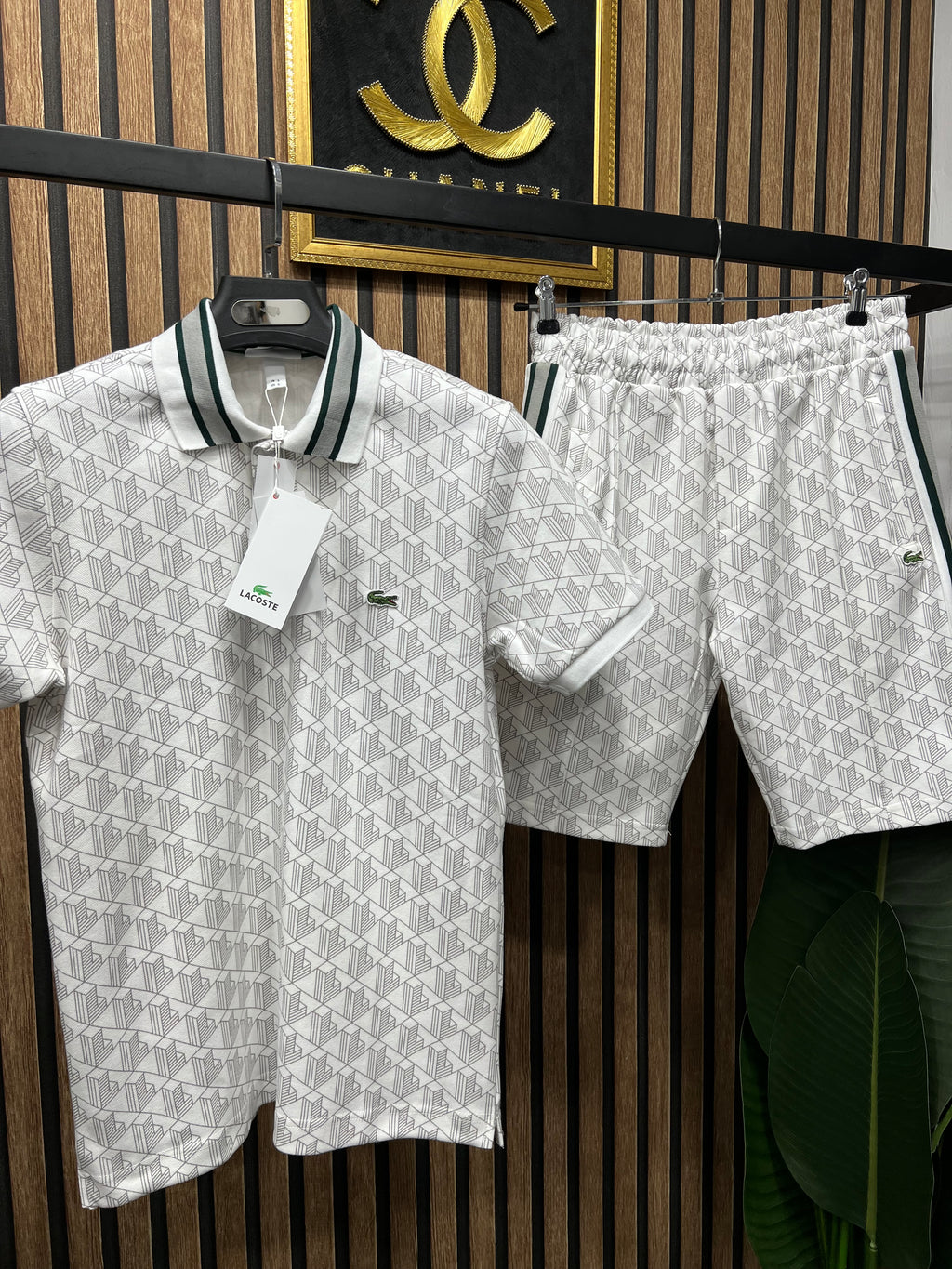 Lacoste σετ με βερμούδα l-224