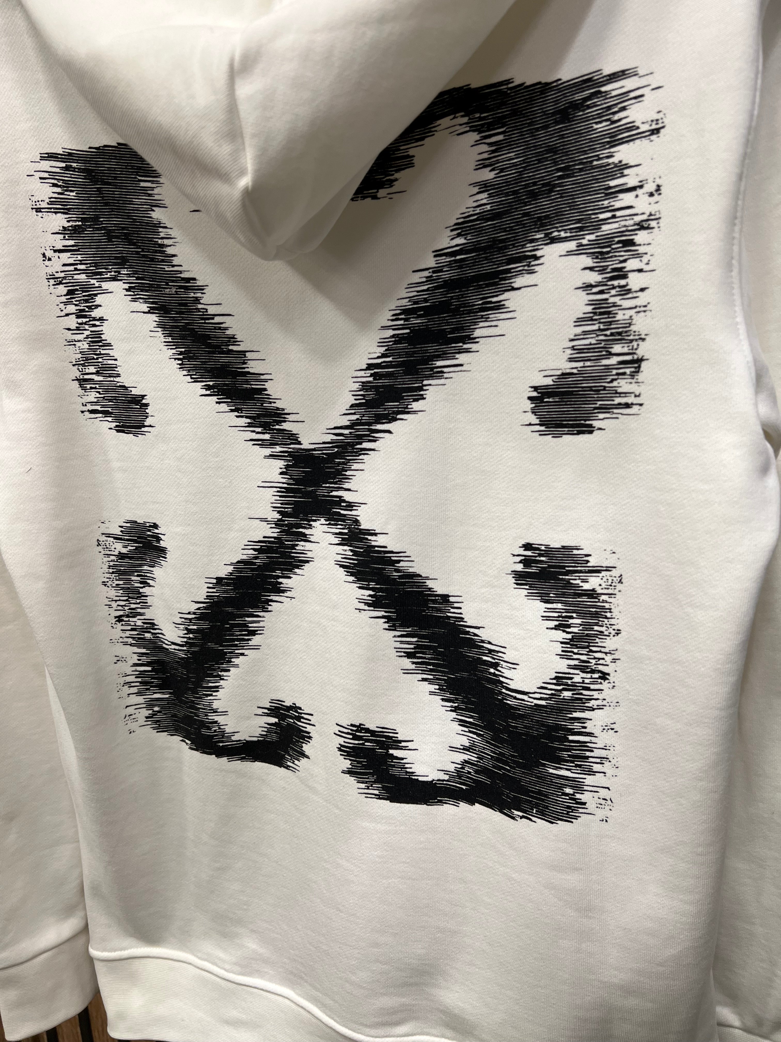 Off White φούτερ με κουκούλα o-1028