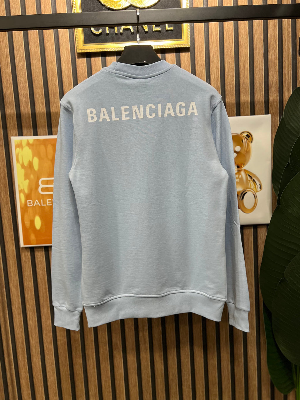 Balenciaga φούτερ baby blue p-1027