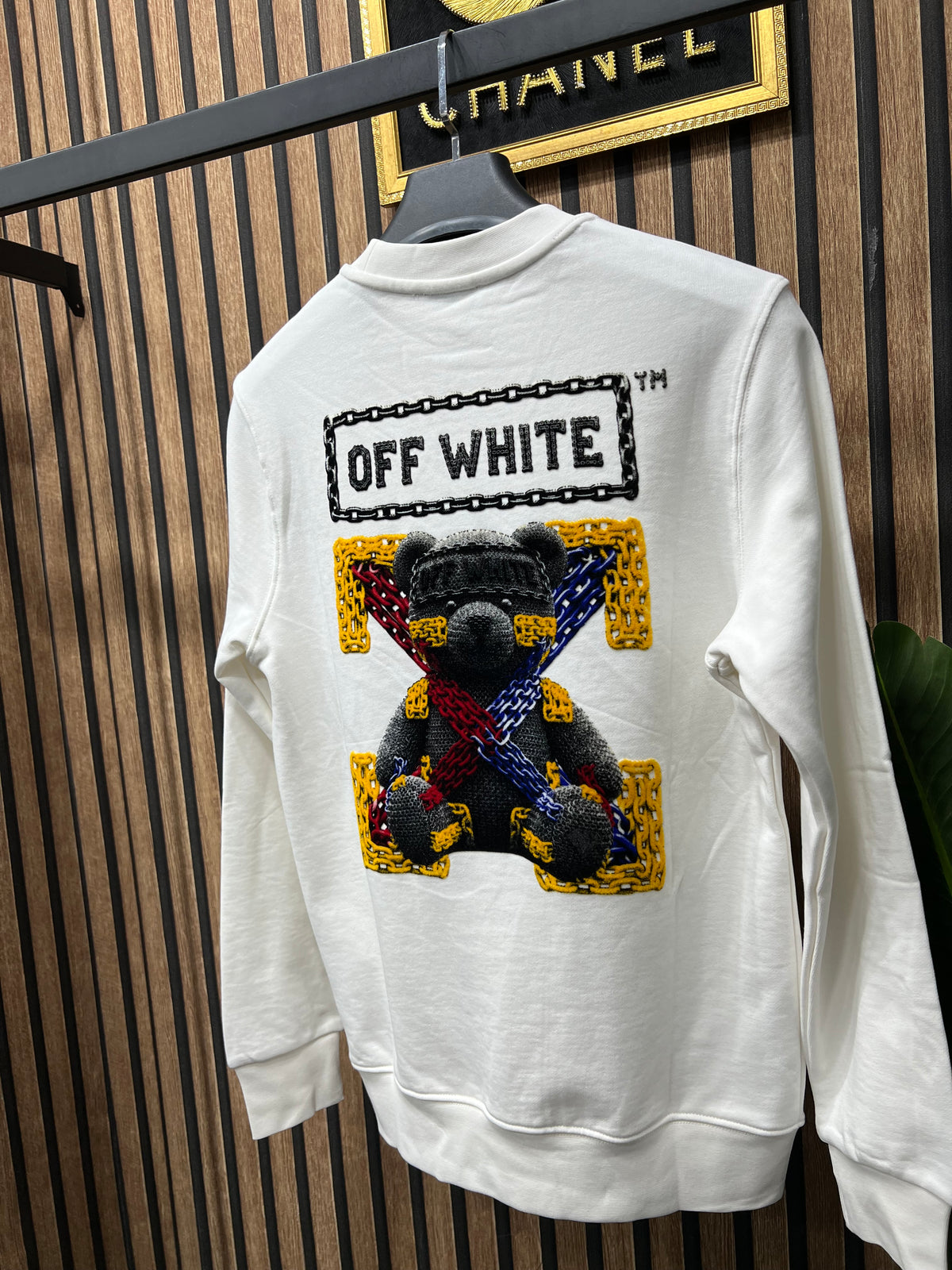 Off White bear φούτερ I-1163