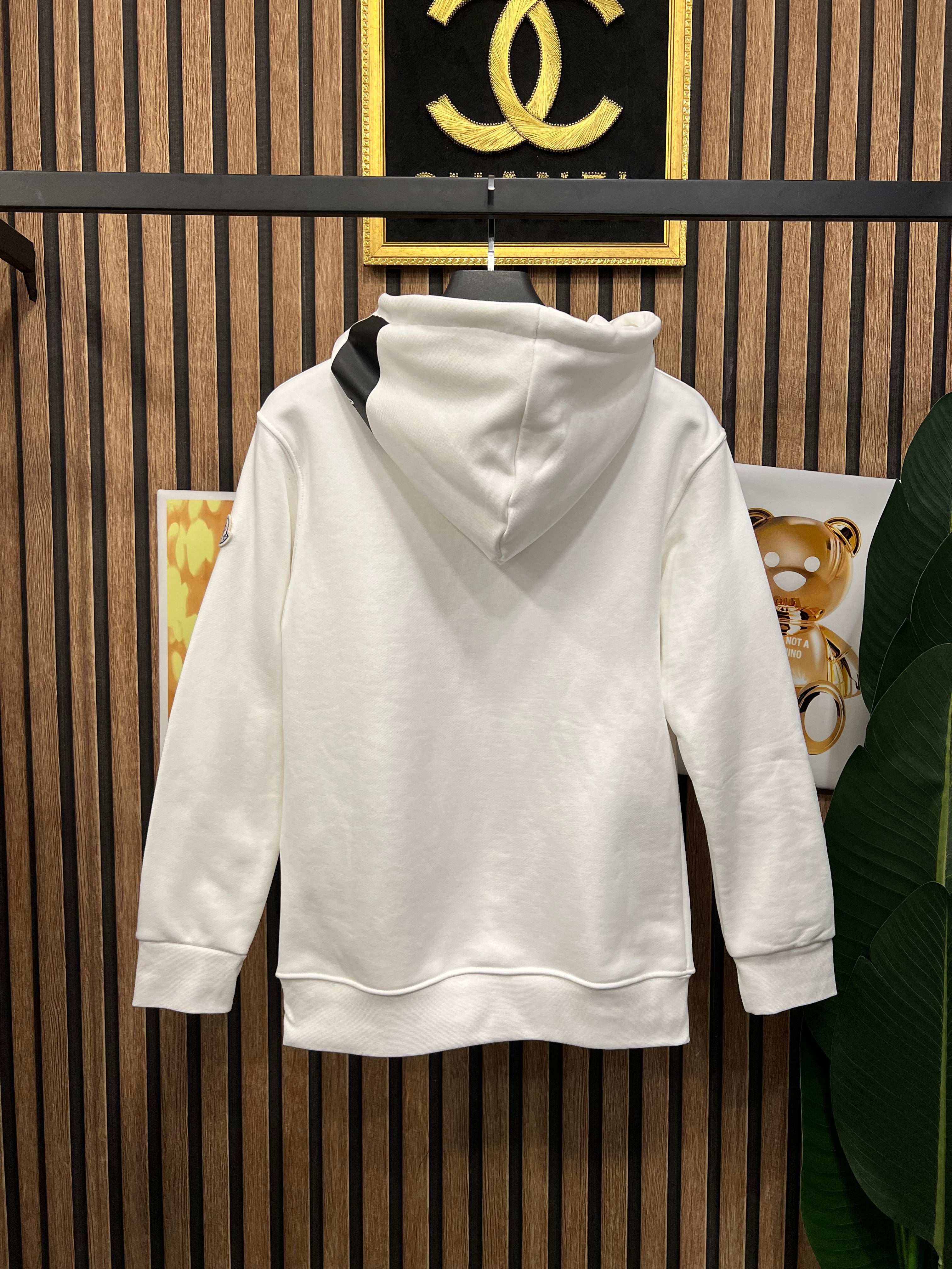 Moncler ζακέτα με επιγραφή στη κουκούλα m-402