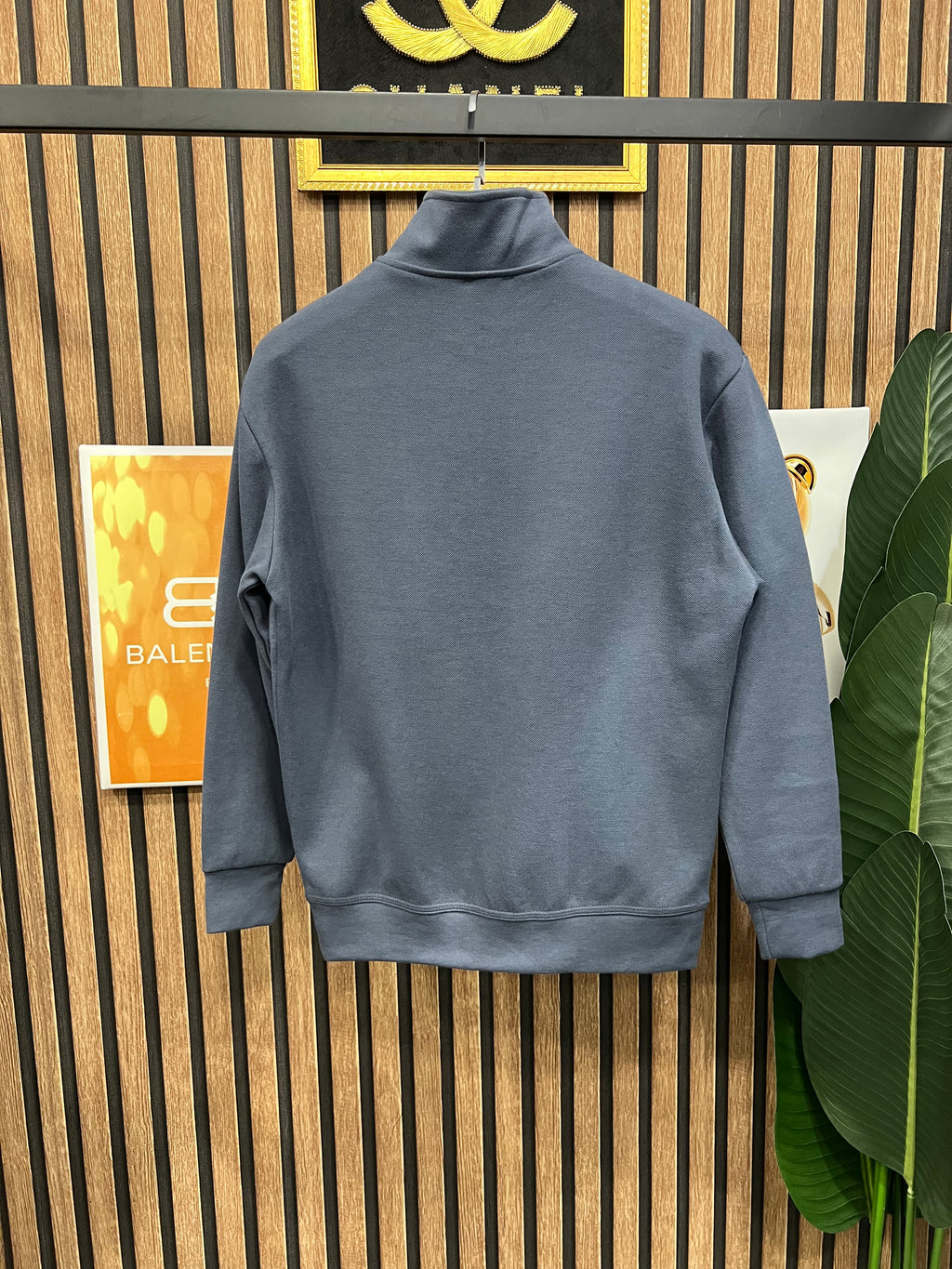 Ami πικέ μπλούζα  με φερμουάρ στο γιακά a-400