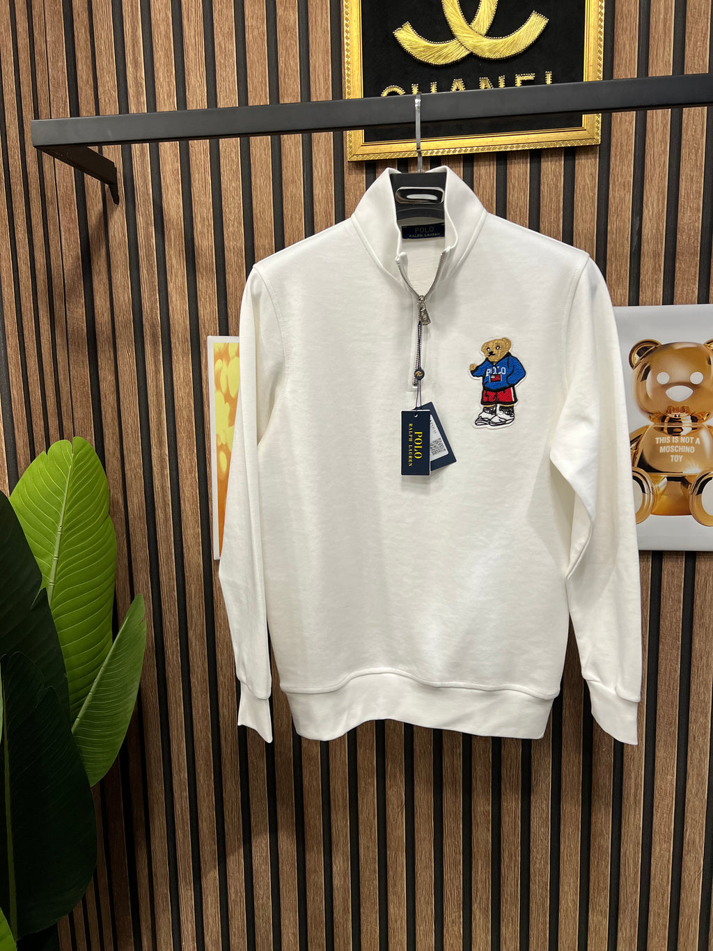 Polo Ralph Lauren μπλούζα με φερμουάρ στο γιακά p-90