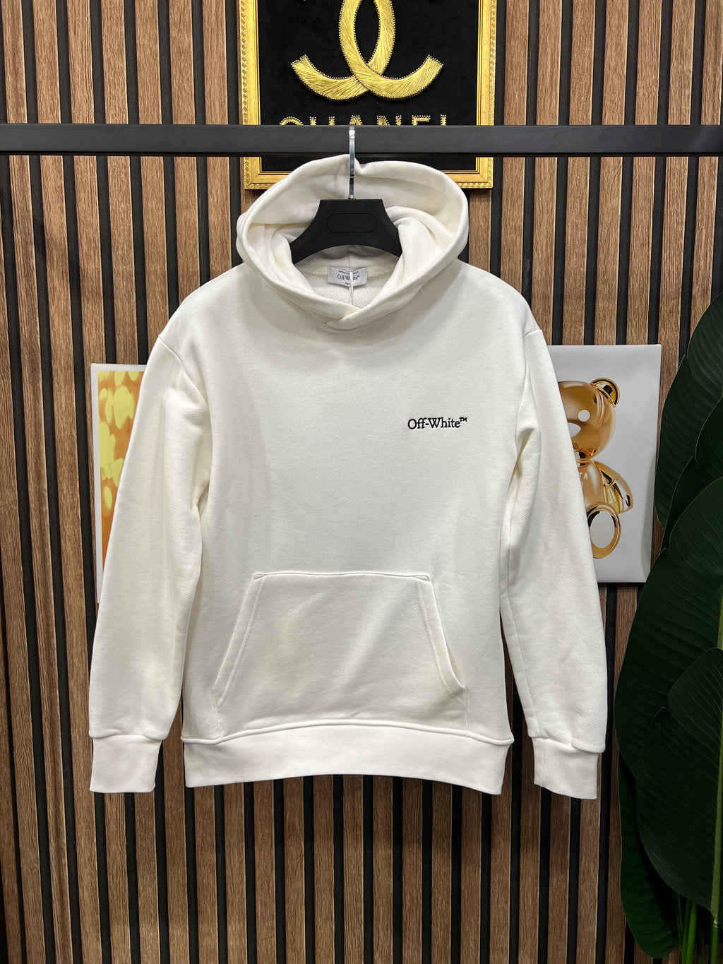 Off White φούτερ με κουκούλα o-1035