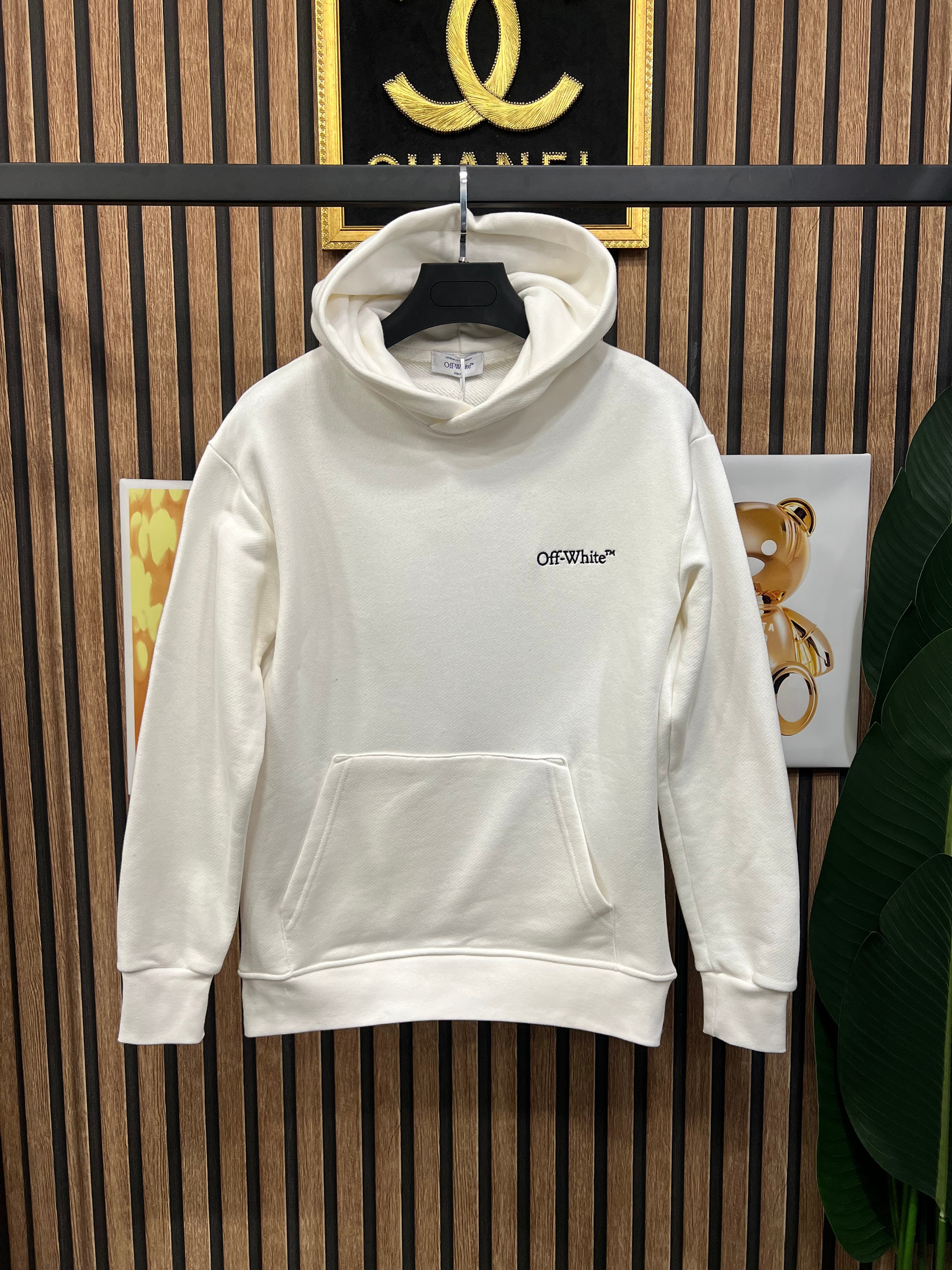 Off White φούτερ με κουκούλα o-1035