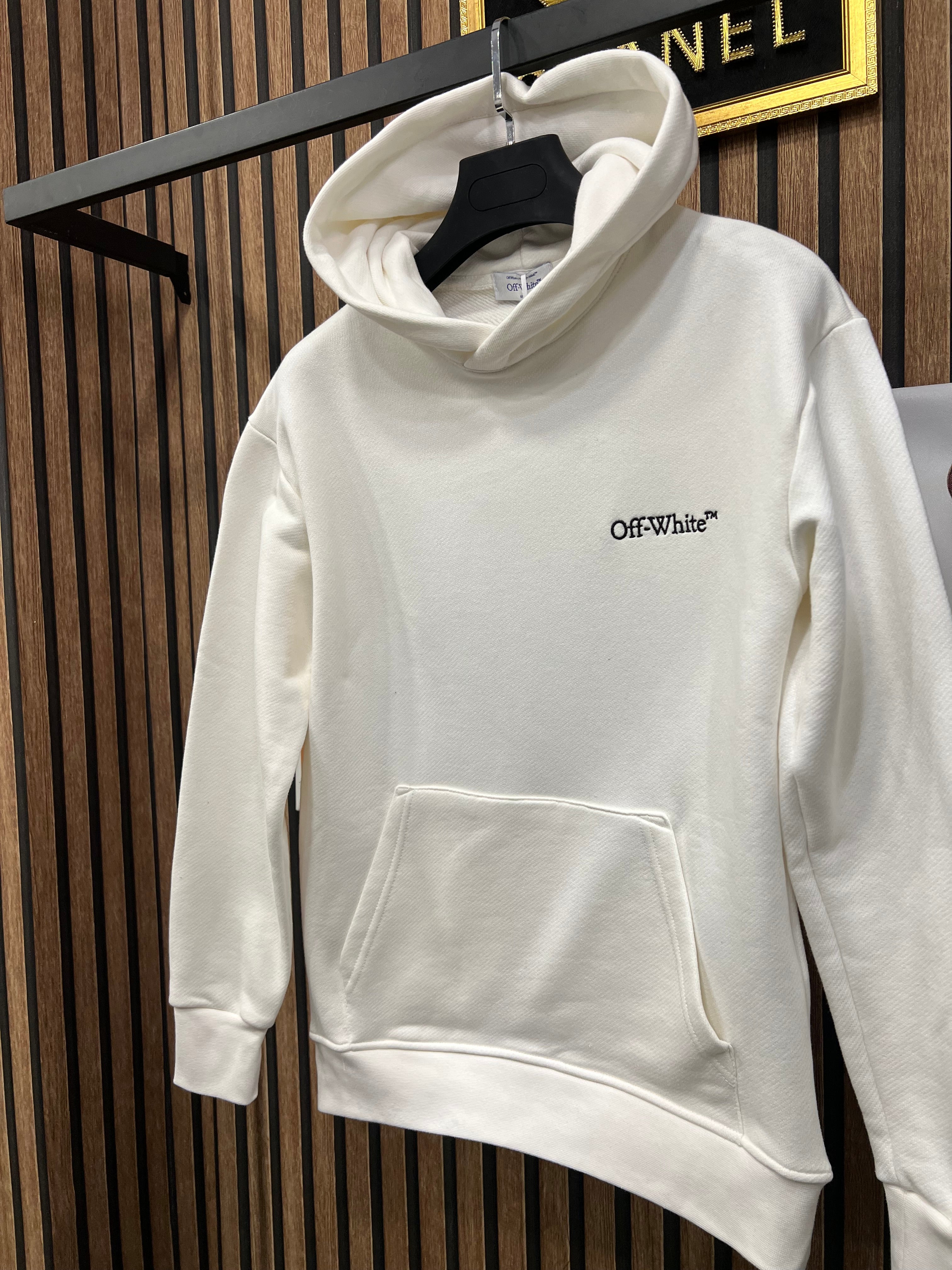 Off White φούτερ με κουκούλα o-1035