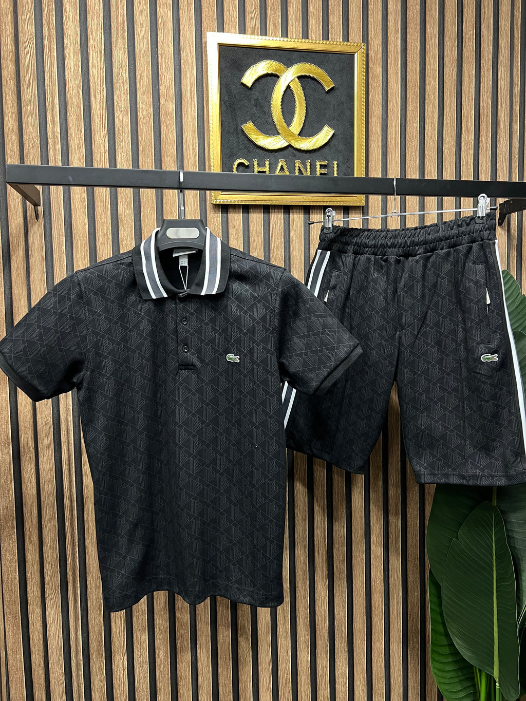 Lacoste σετ με βερμούδα l-224