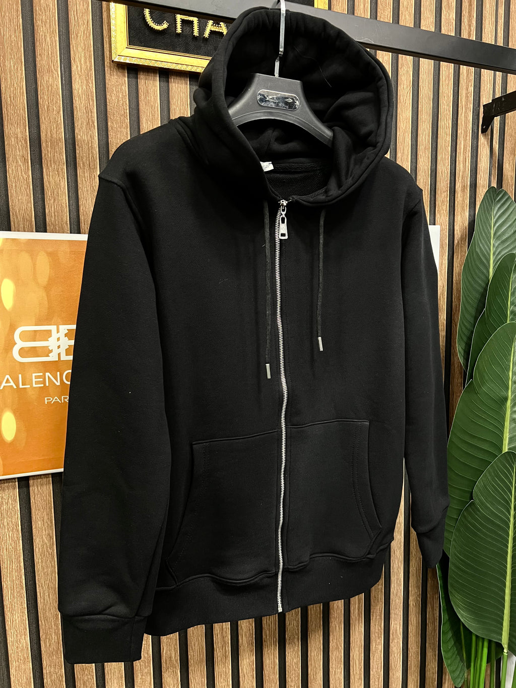 Moncler φούτερ ζακέτα με επιγραφή στη κουκούλα m-1024