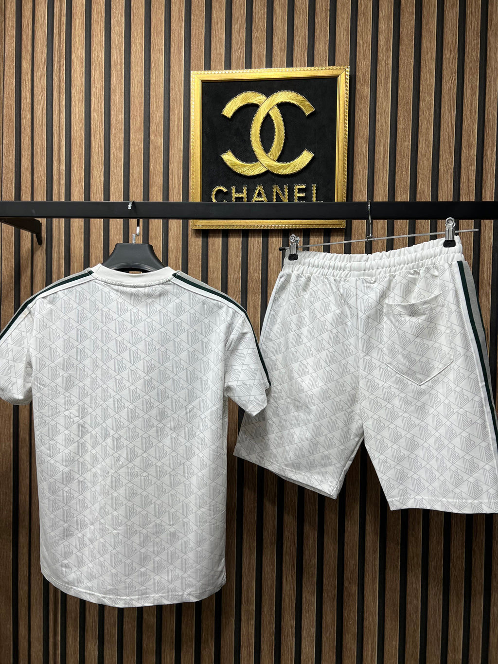 Lacoste  monogram σετ με βερμούδα l-2789