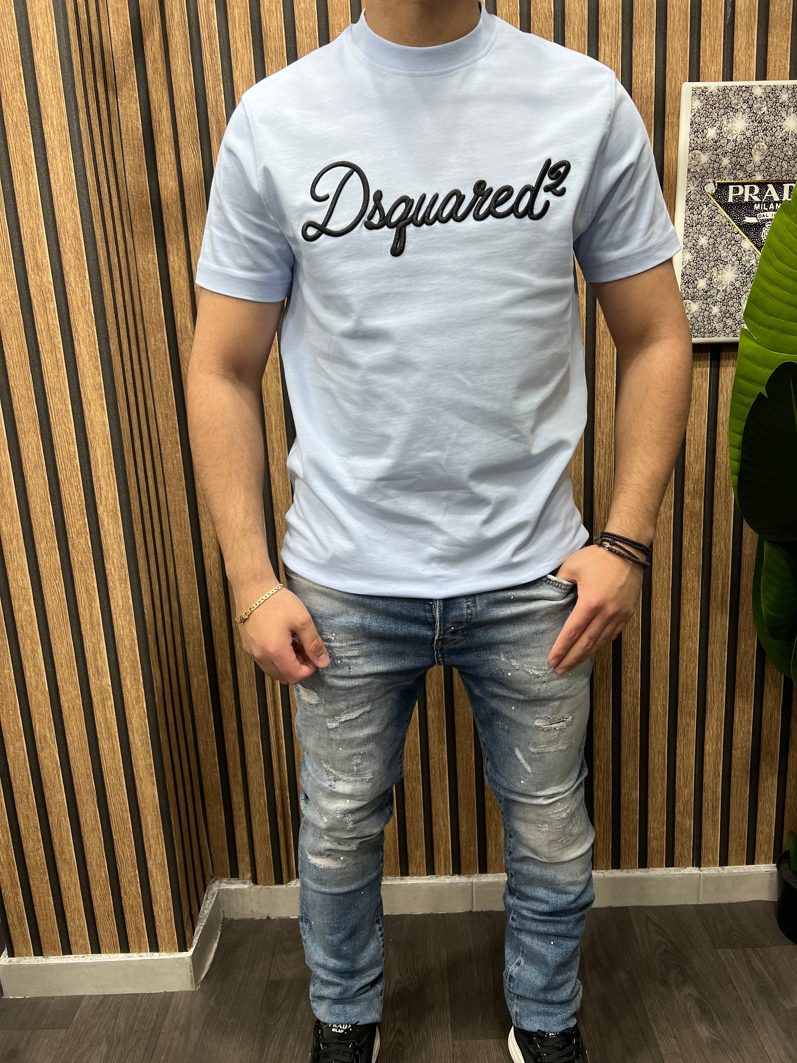 T-shirt Dsquared2 light blue d-1016