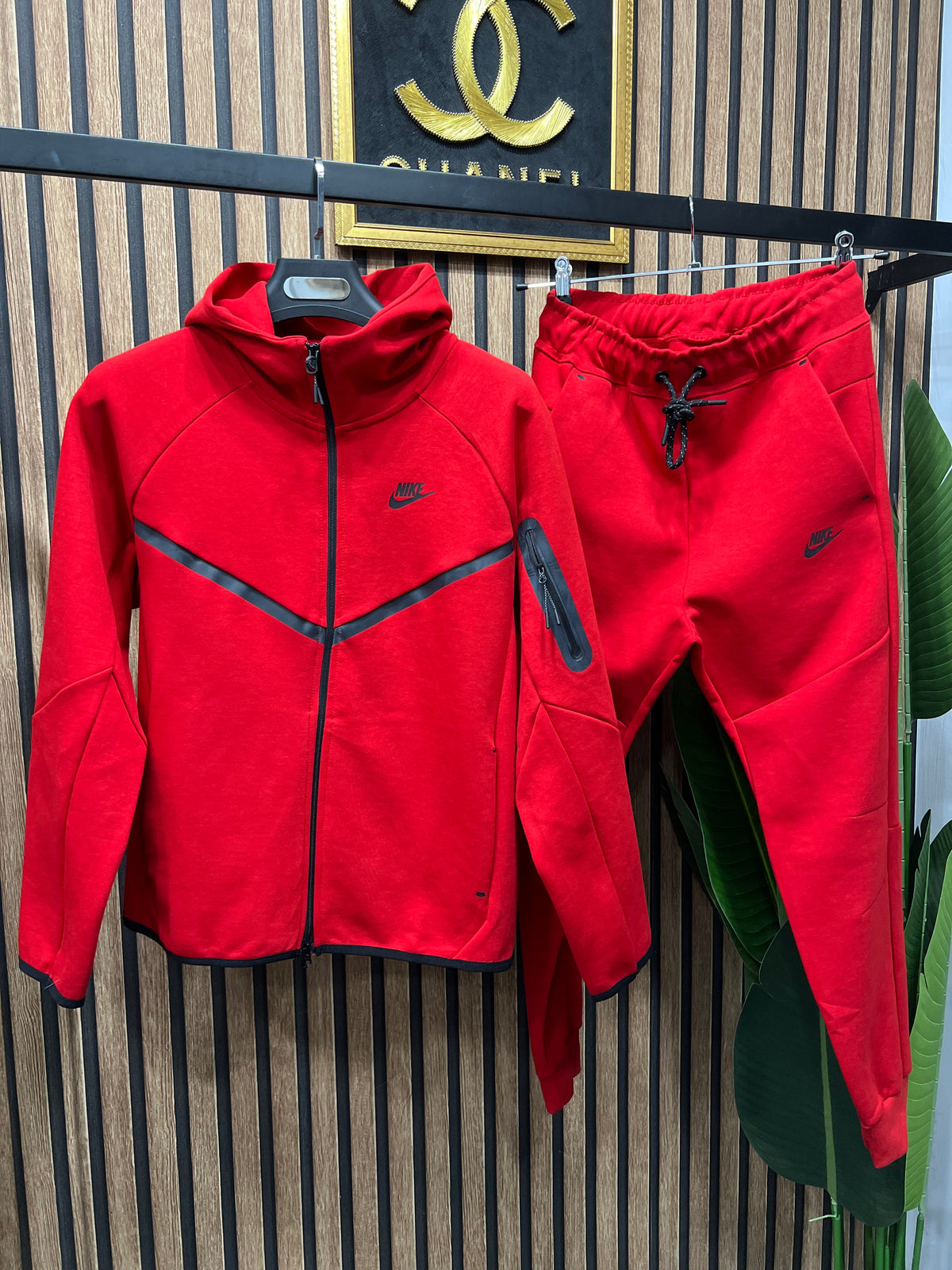 Nike tech fleece red  n-3007