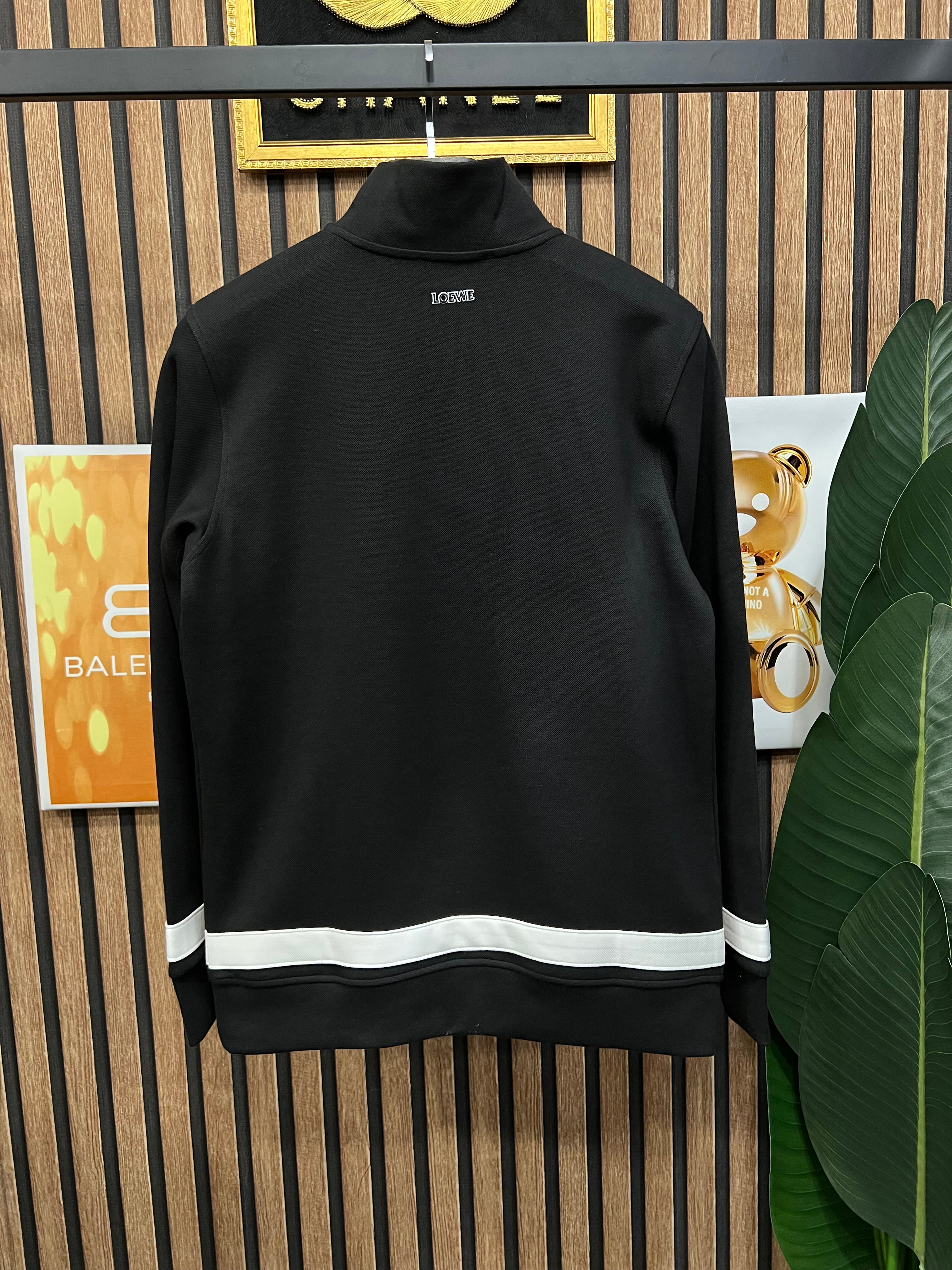 Loewe πικέ μπλούζα με φερμουάρ στο γιακά l-407