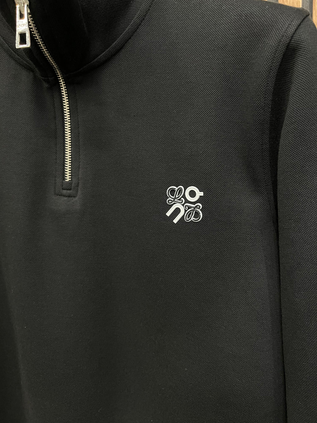 Loewe πικέ μπλούζα με φερμουάρ στο γιακά l-407