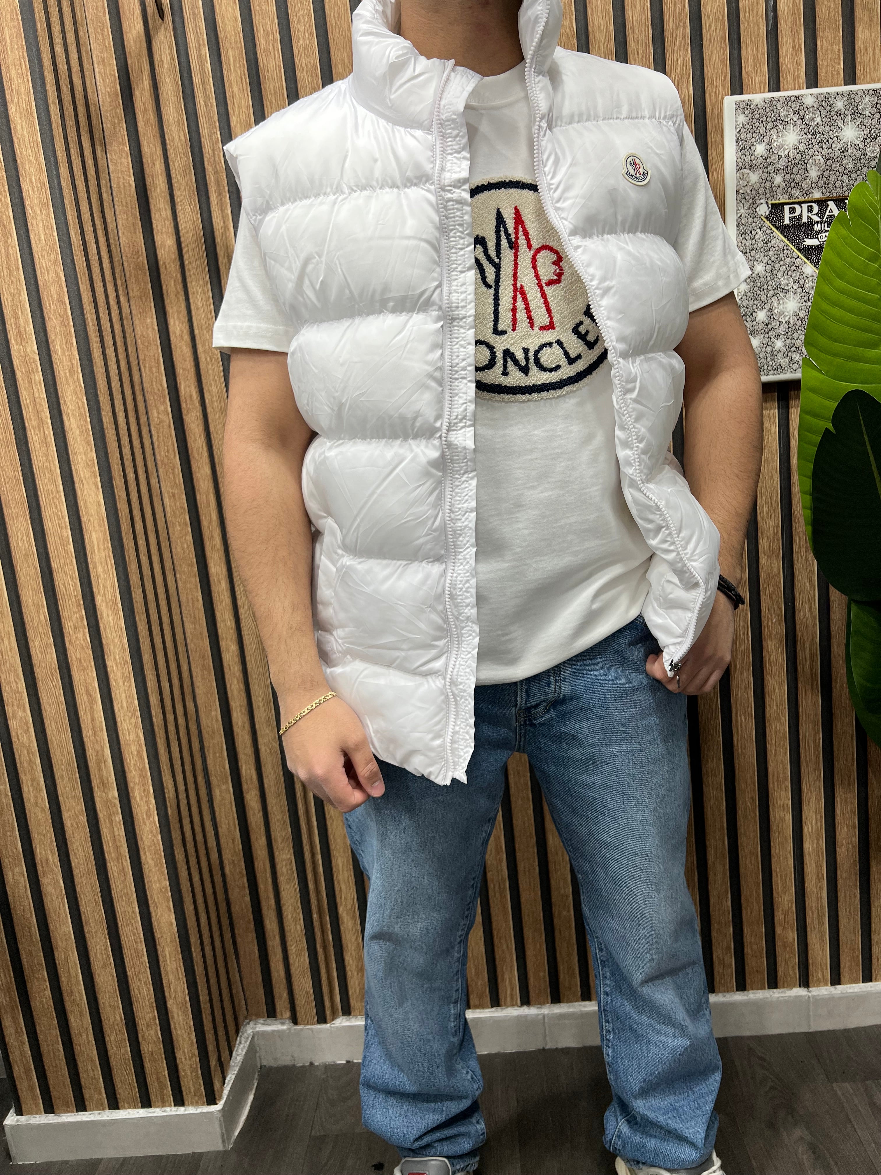 Αμάνικο Moncler white m-5443