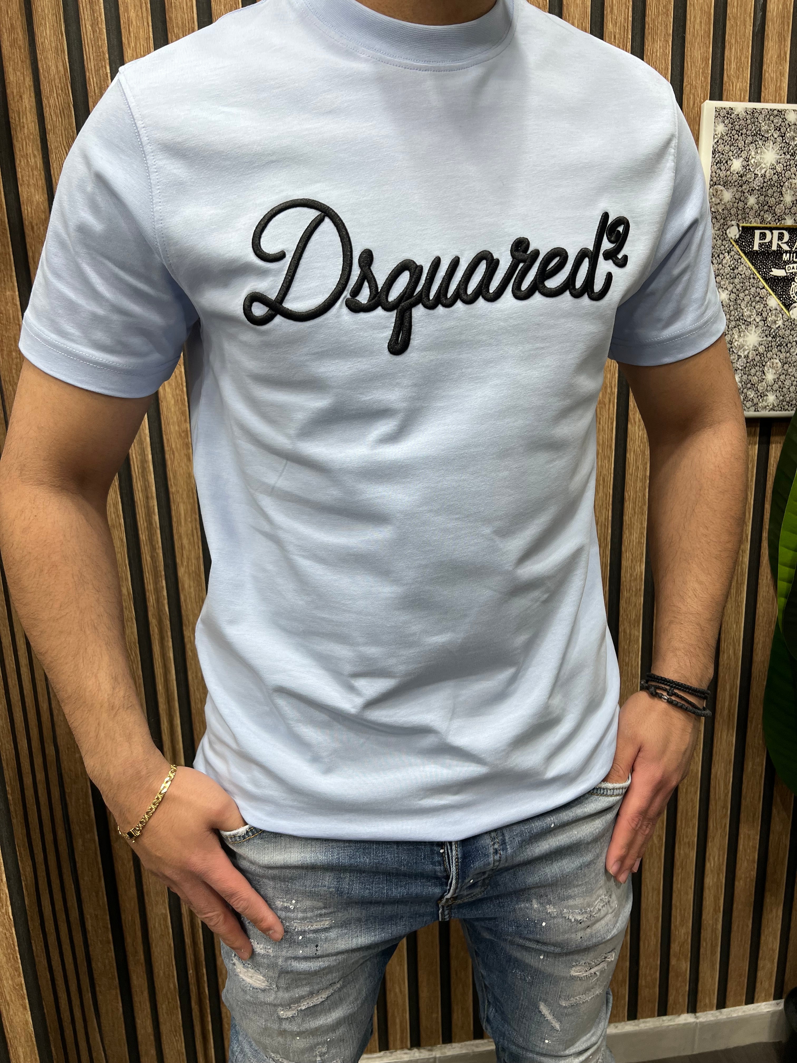 T-shirt Dsquared2 light blue d-1016