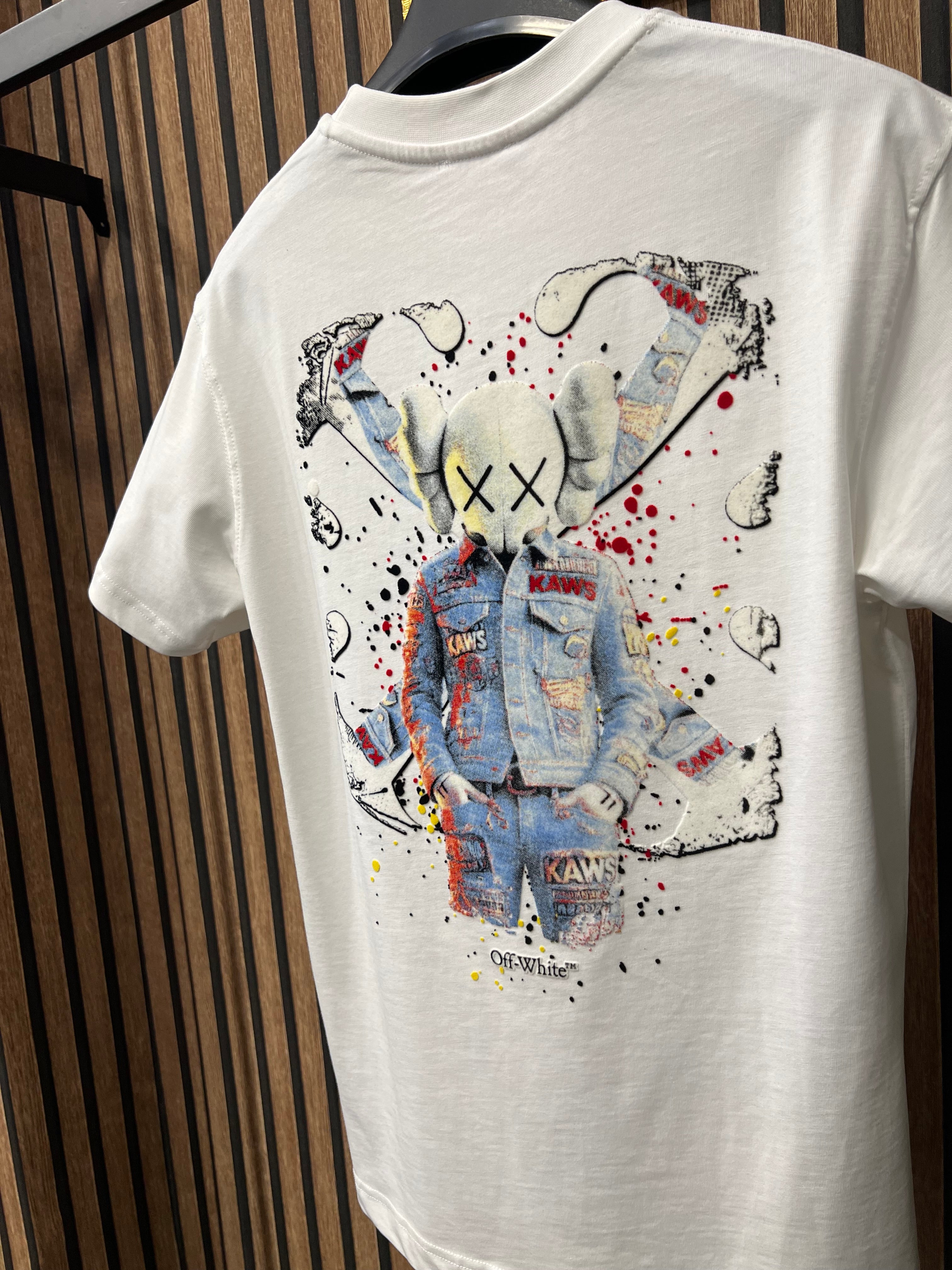 T-shirt Off White Kaws  o-1023