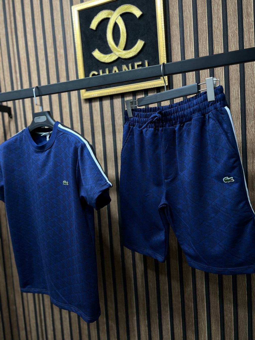 Lacoste σετ με βερμούδα l-2787