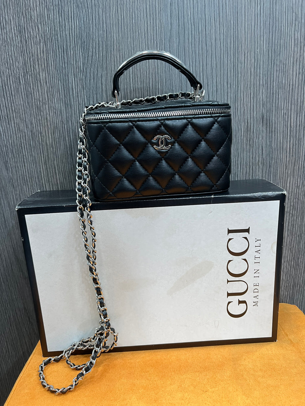 Τσάντα Gucci Classic Top Handle Vanity Case g-3049