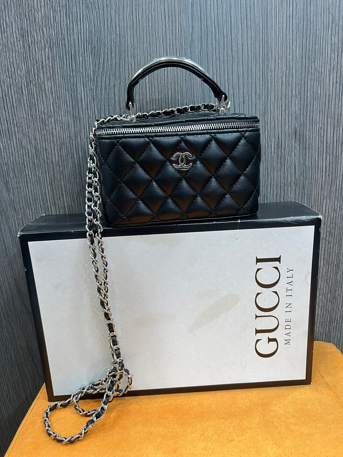 Τσάντα Gucci Classic Top Handle Vanity Case g-3049