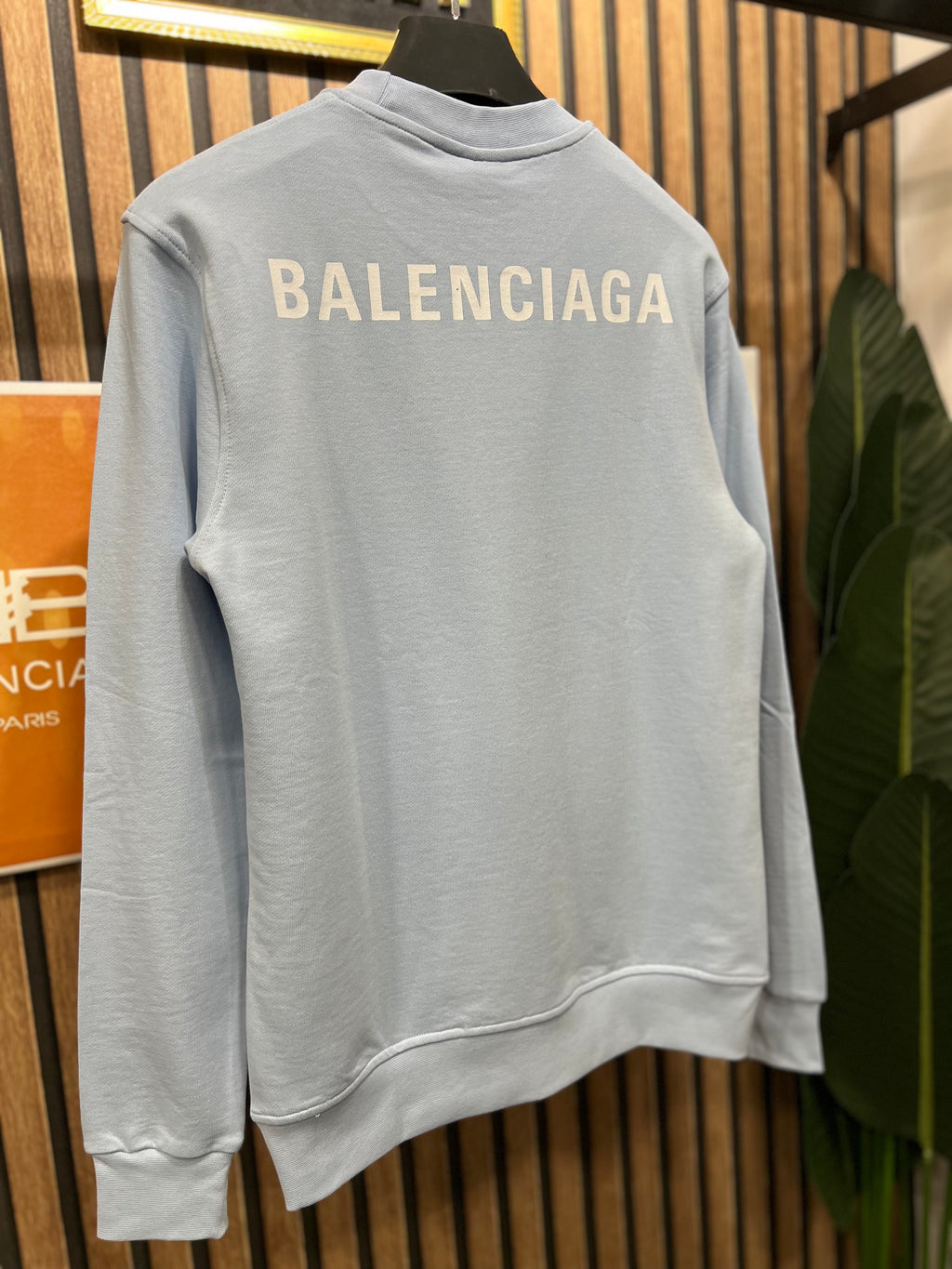 Balenciaga φούτερ baby blue p-1027