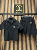 Prada σετ πουκάμισο με βερμούδα p-2783