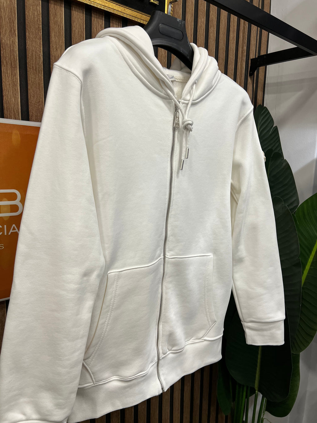 Moncler ζακέτα με επιγραφή στη κουκούλα m-402