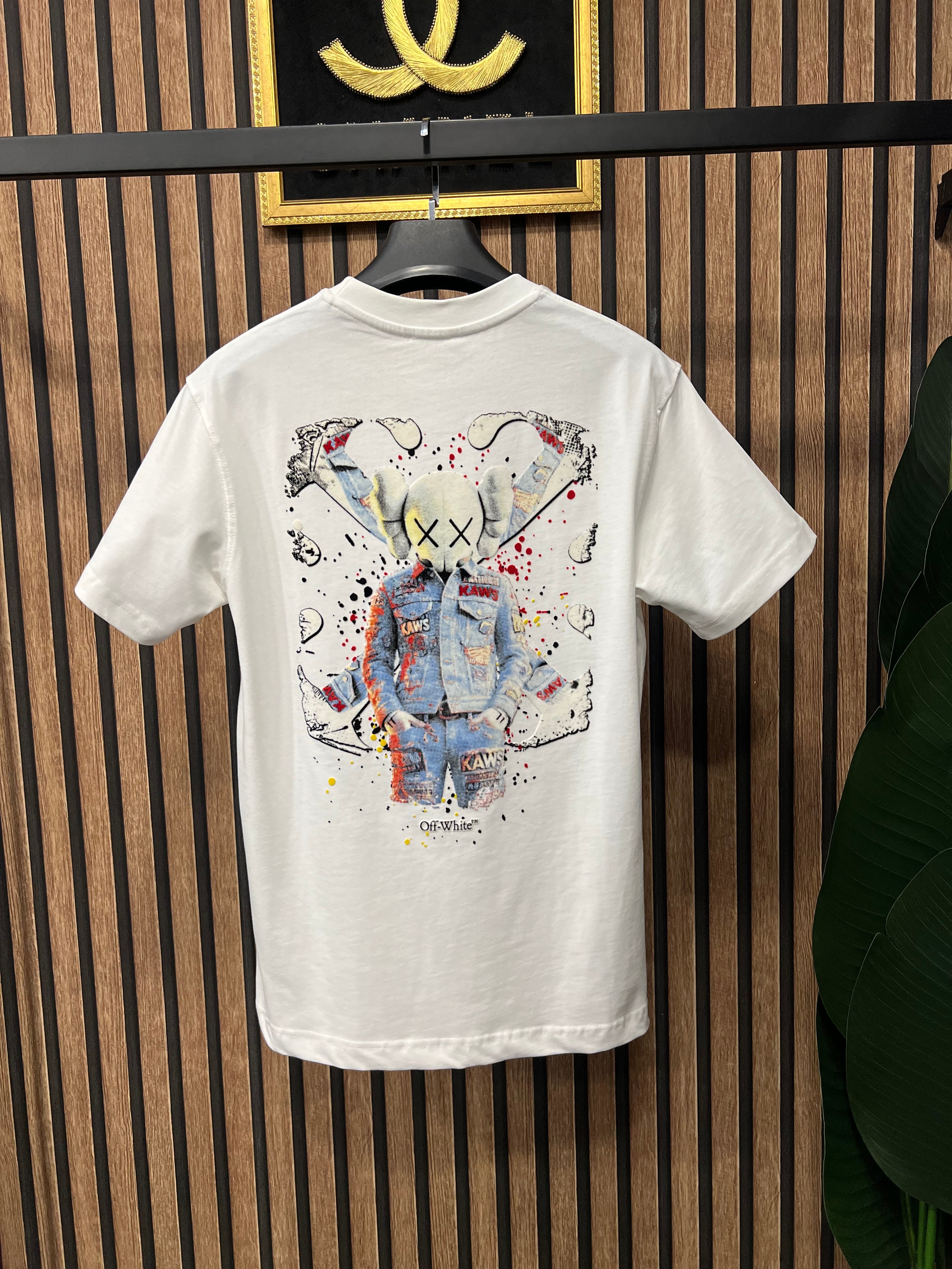T-shirt Off White Kaws  o-1023