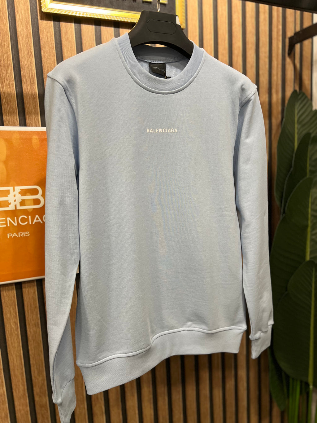 Balenciaga φούτερ baby blue p-1027