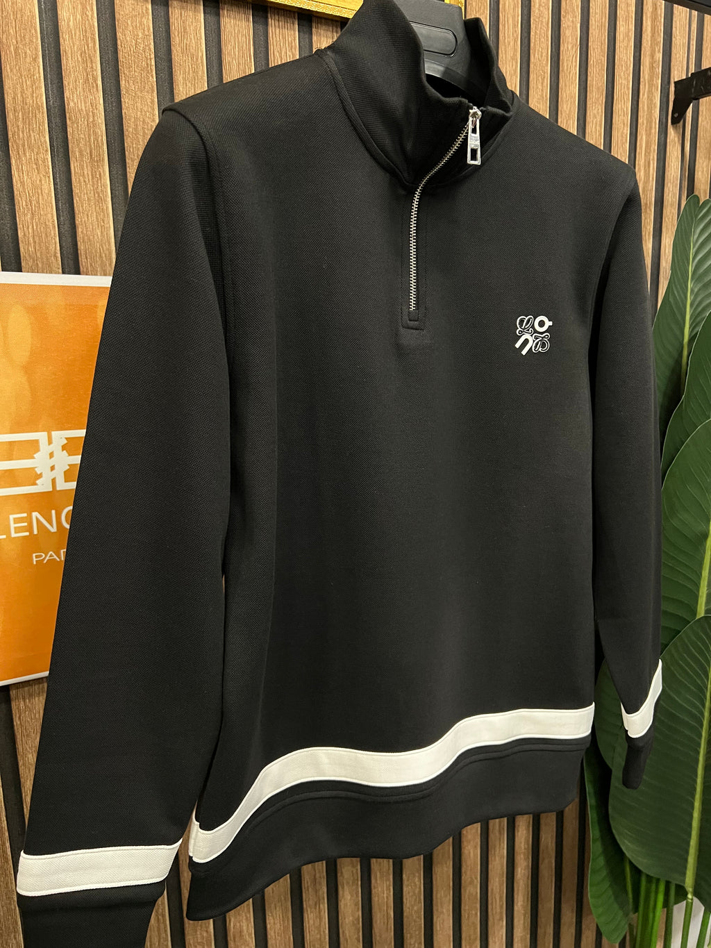 Loewe πικέ μπλούζα με φερμουάρ στο γιακά l-407