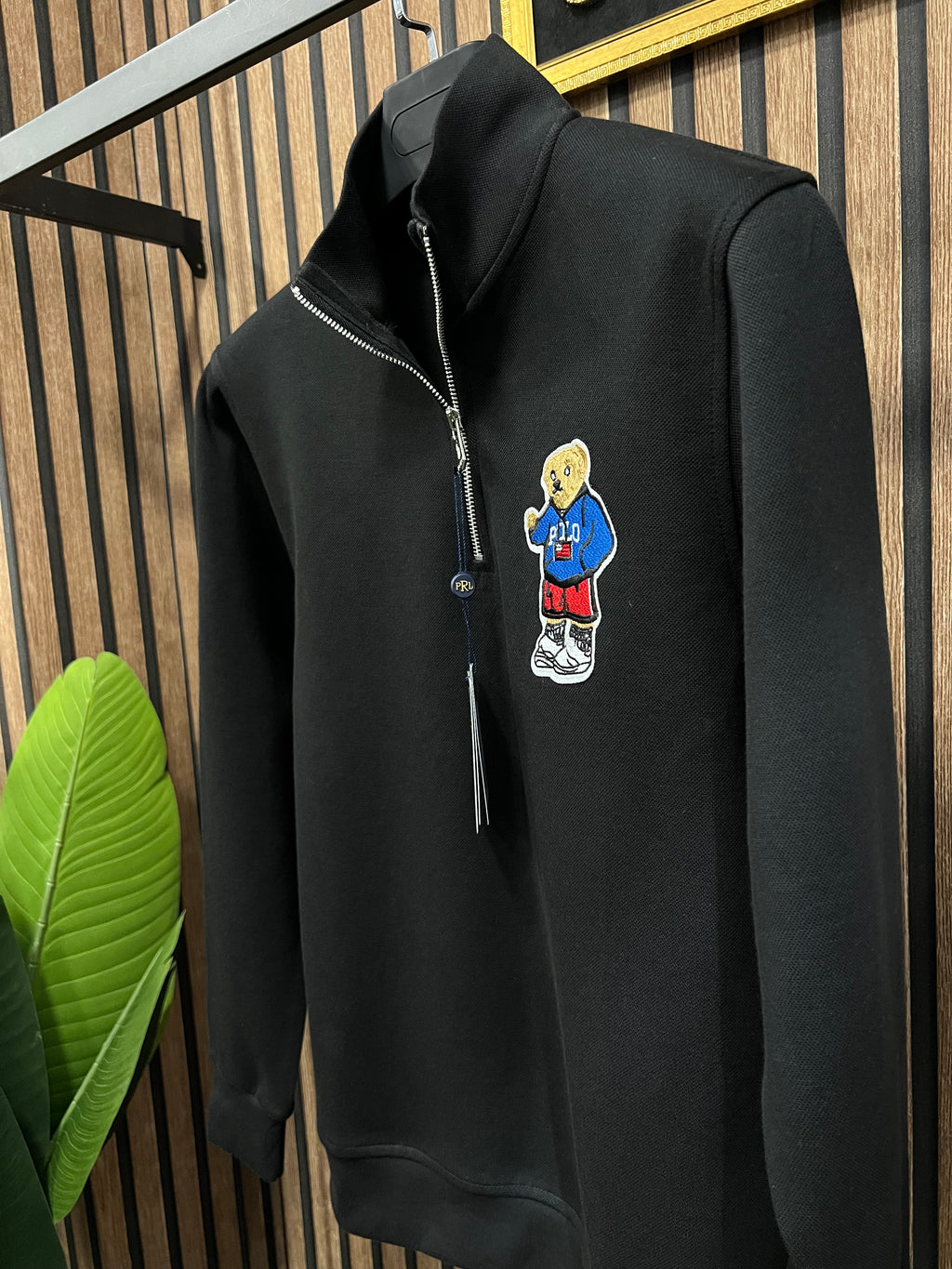 Polo Ralph Lauren μπλούζα με φερμουάρ στο γιακά p-18