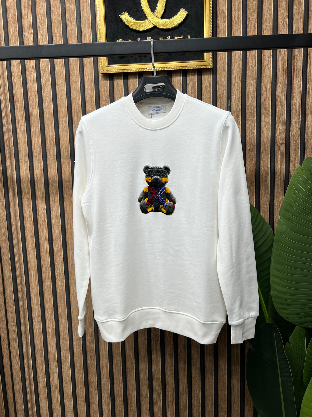 Off White bear φούτερ I-1163