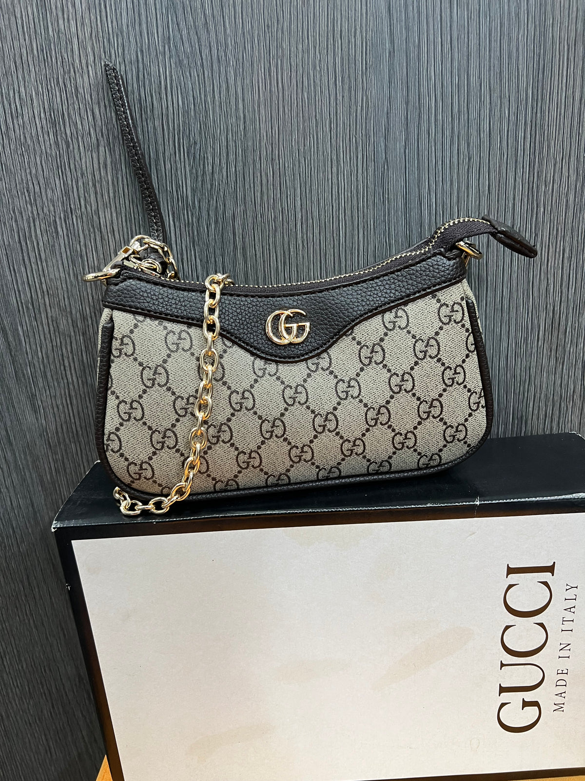 Τσάντα Gucci  Ophidia mini bag  GG Supreme σε μπεζ g-0220